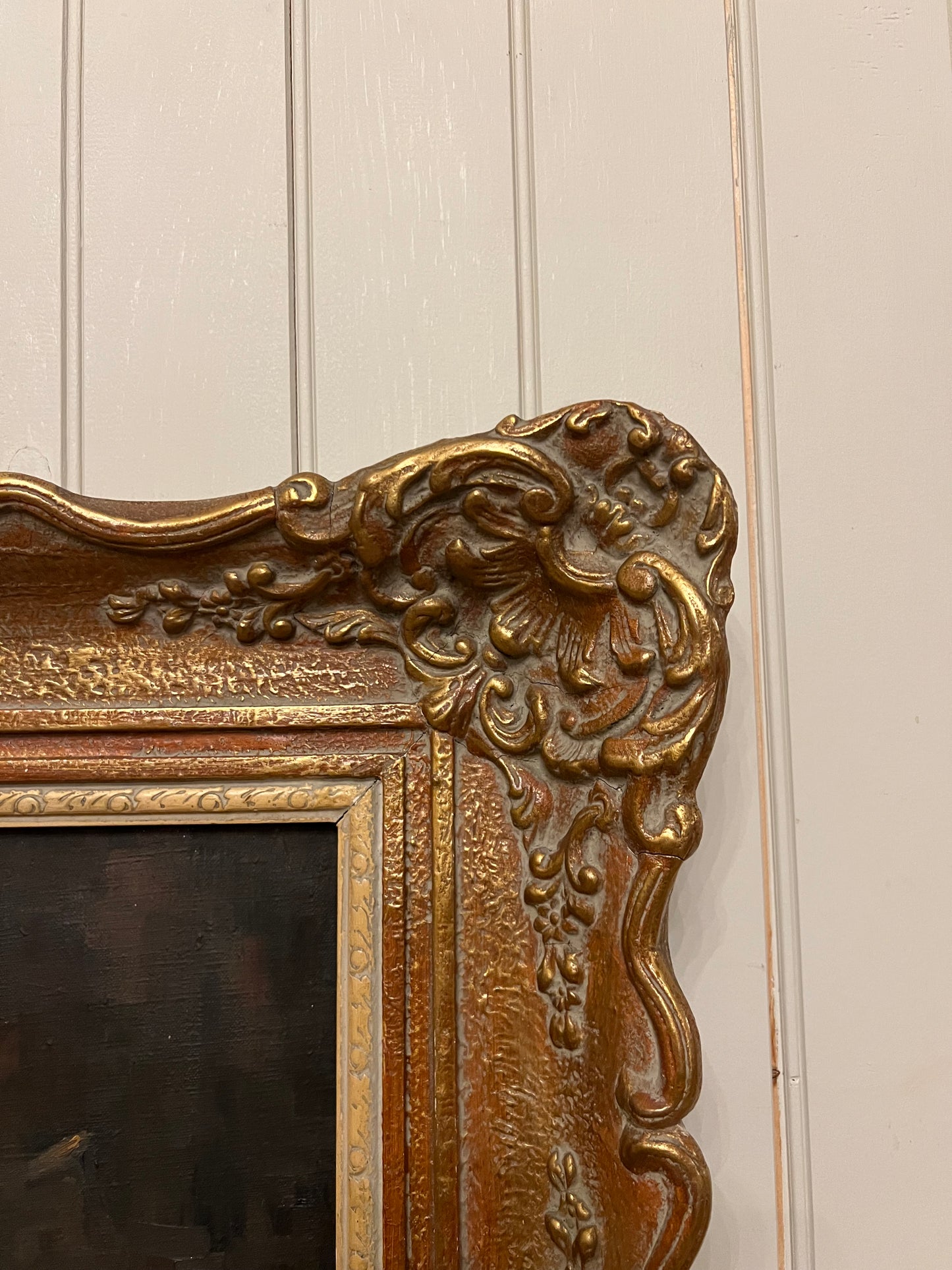 Belgian Violin Oil on Canvas