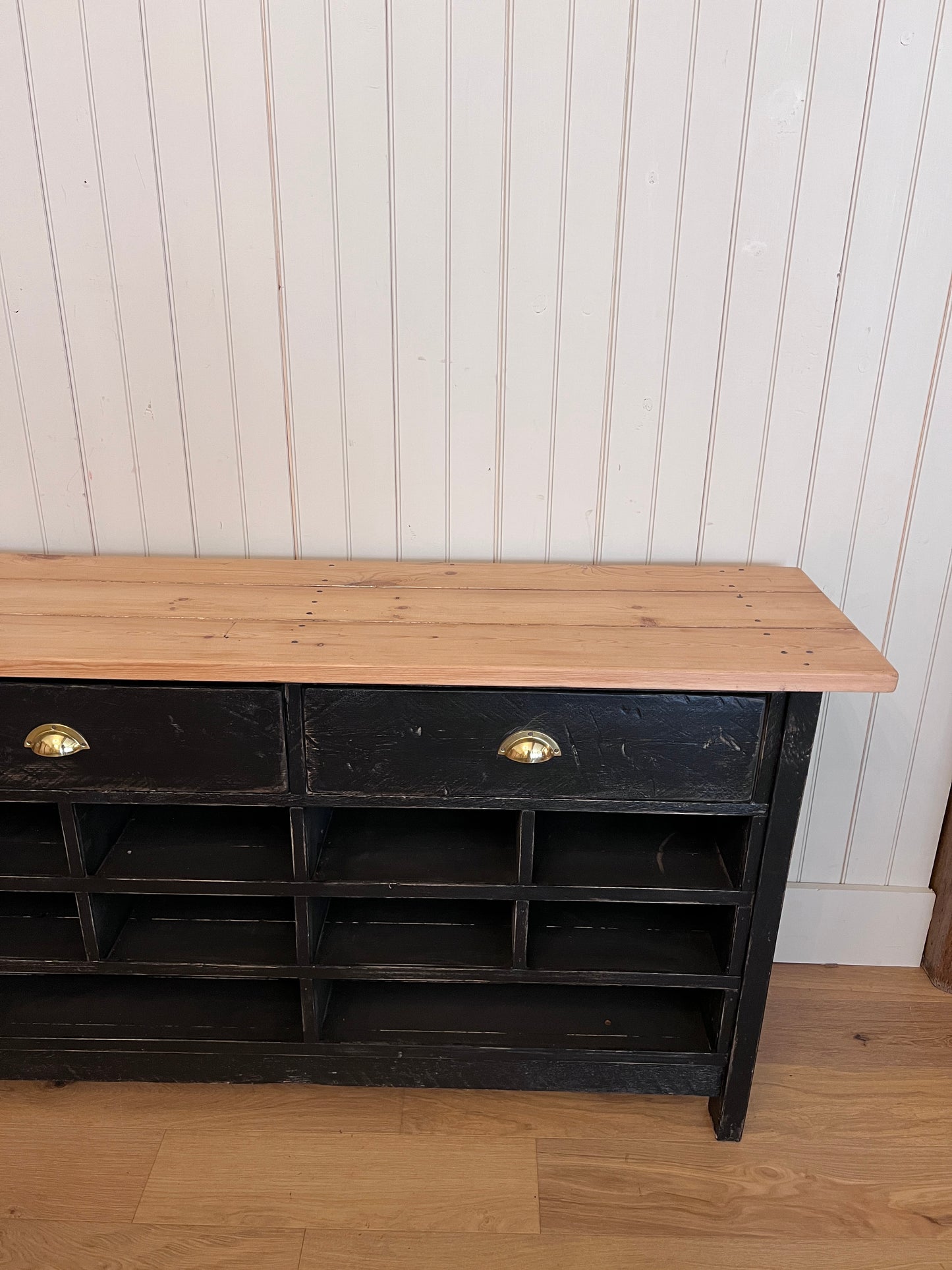 Ebonized Scrub Top Kitchen Island