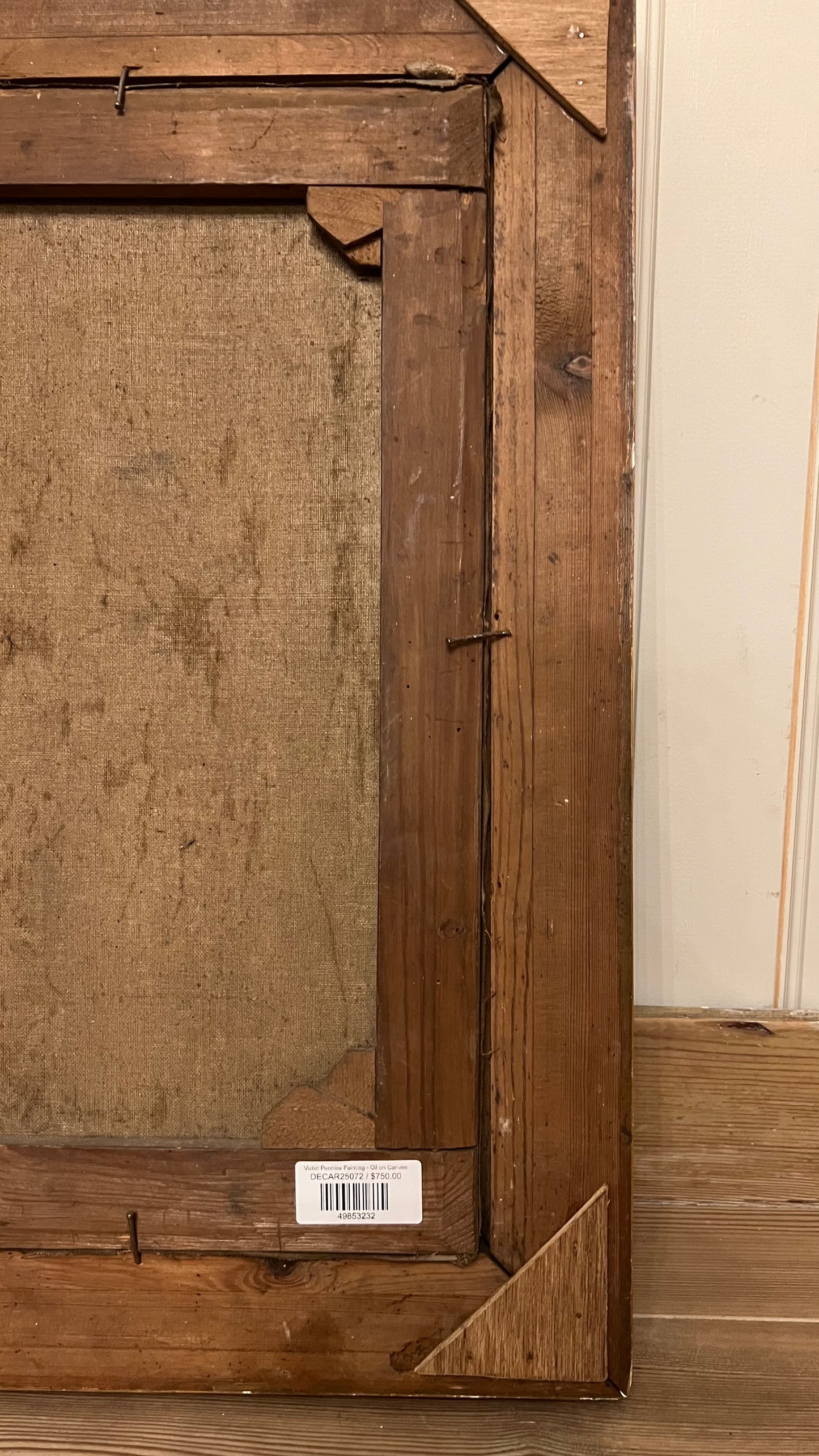 Violet Peonies Painting - Oil on Canvas