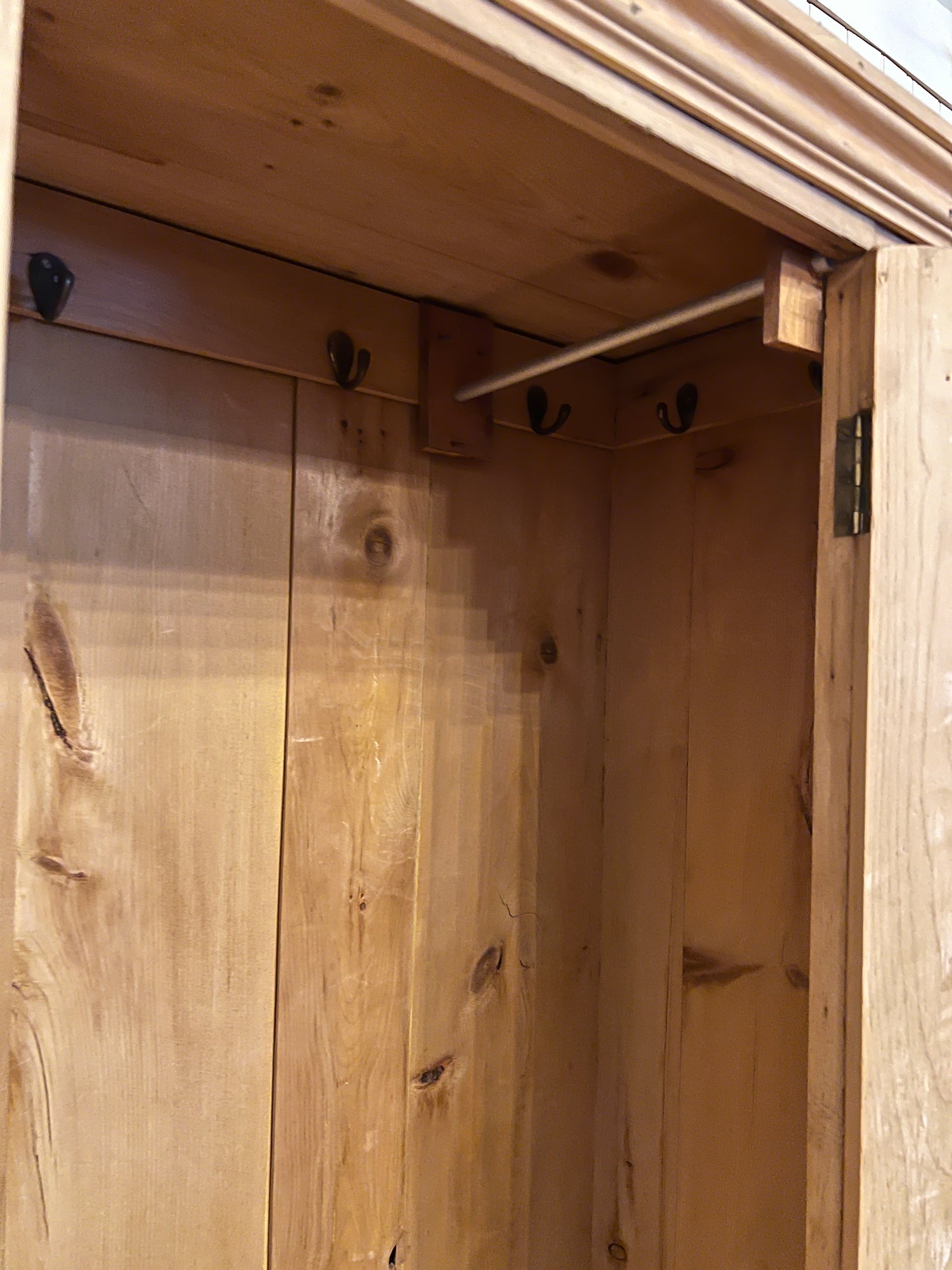 Pine Wardrobe with Drawer