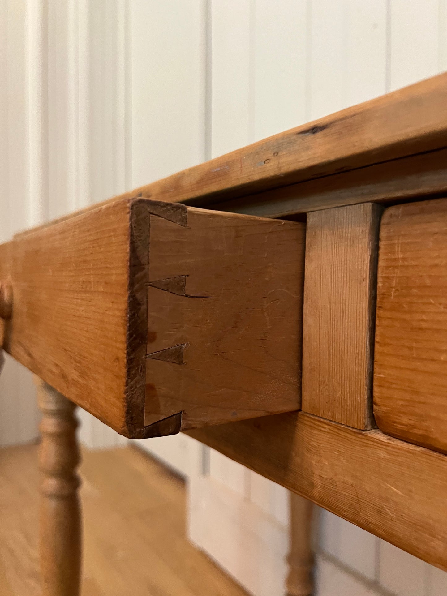 2 Drawer Pine Table