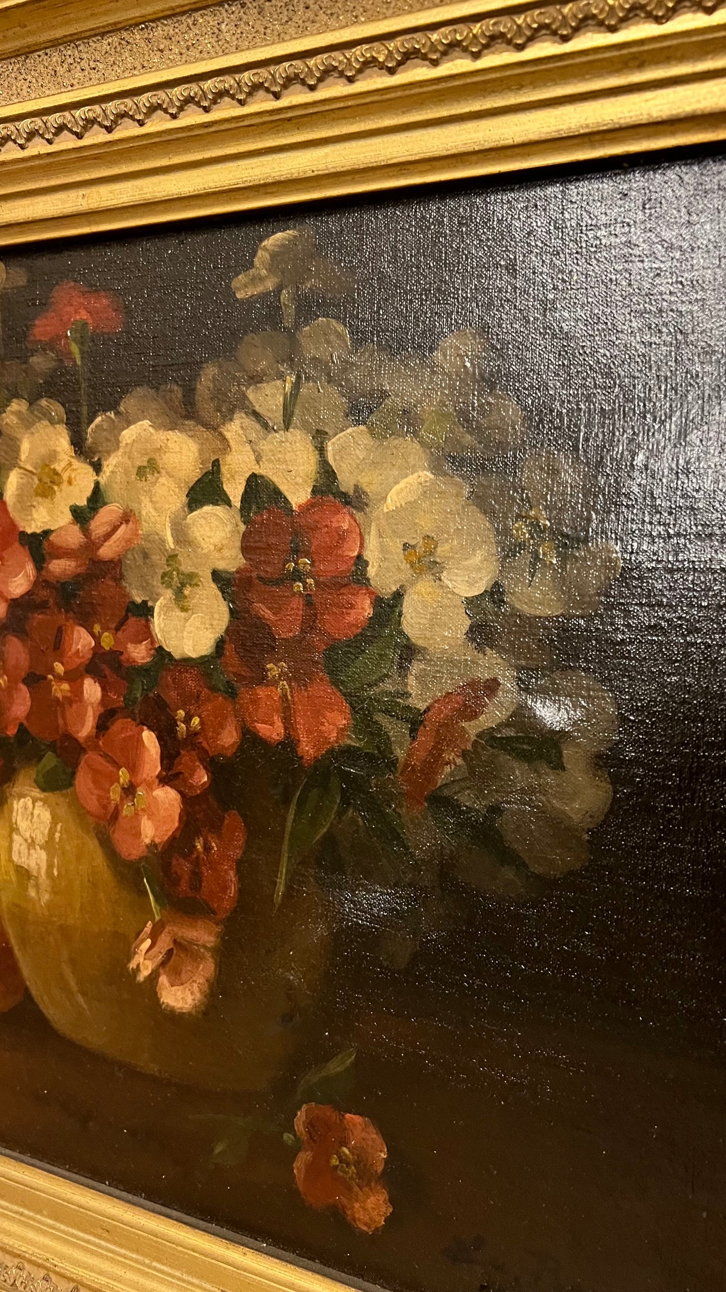 Gilded Floral Painting
