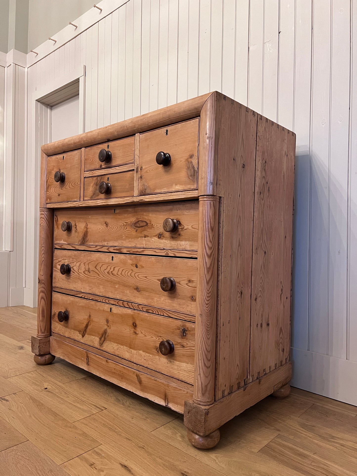 Scottish Turned Post Chest of Drawers