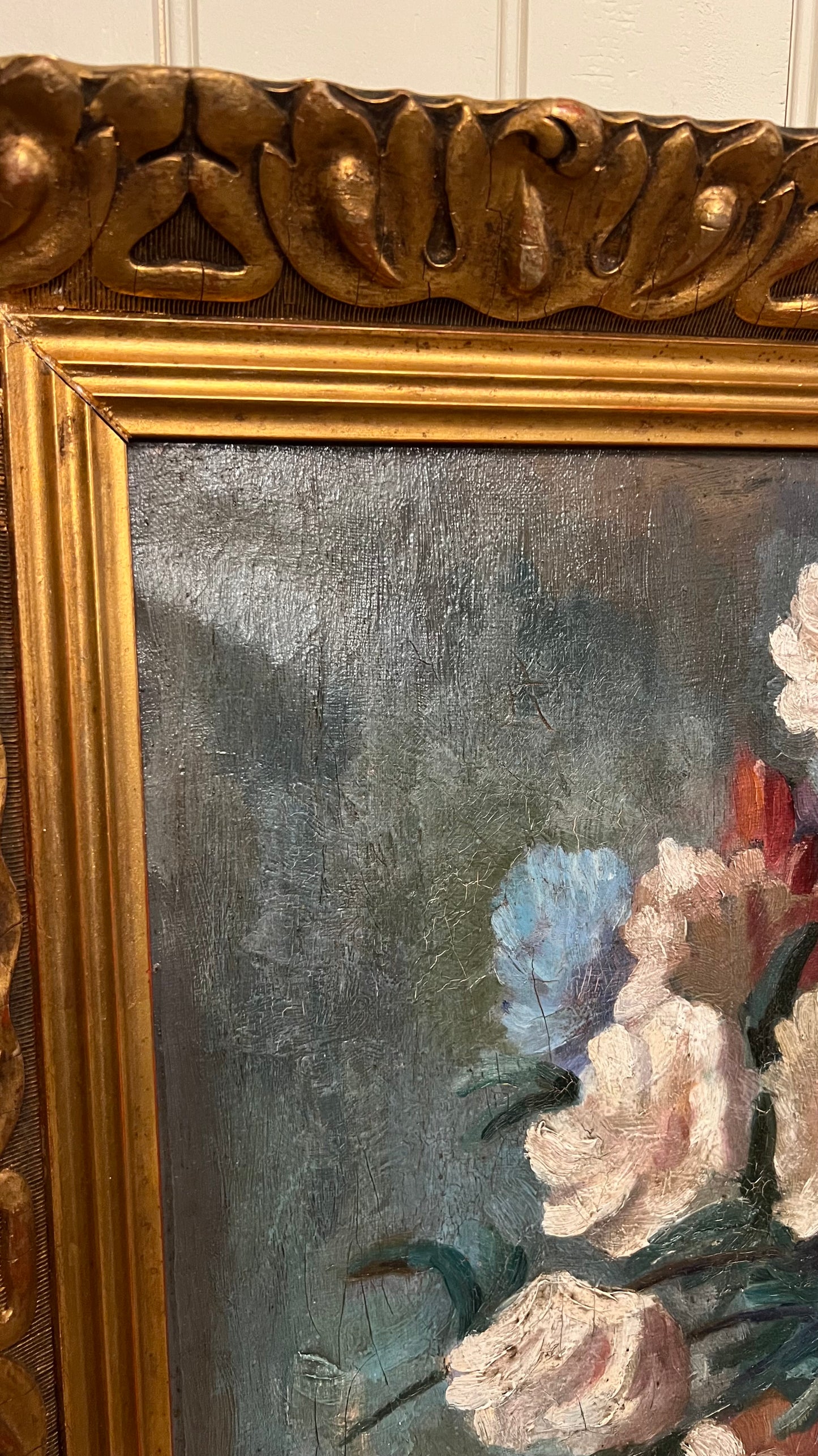 Violet Peonies Painting - Oil on Canvas