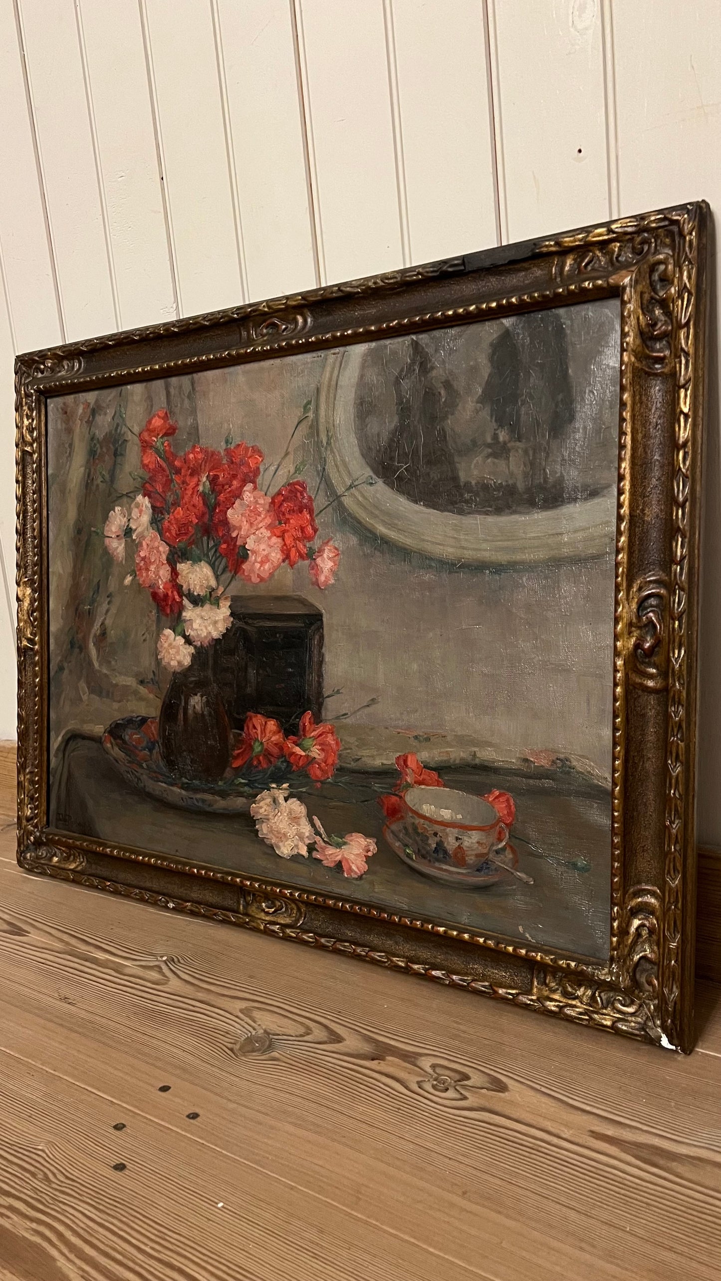 Carnations Painting - Oil on Canvas