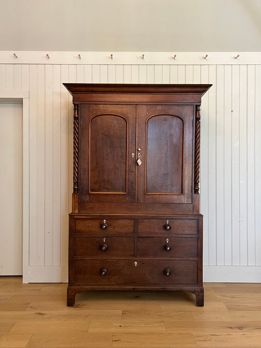 Oak Housekeepers Cupboard