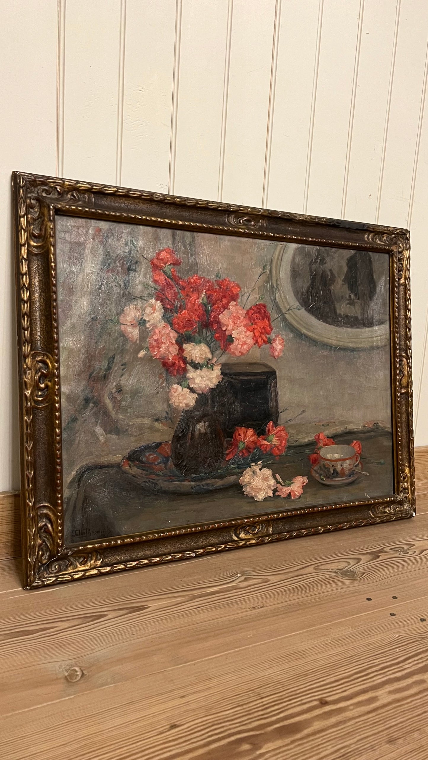 Carnations Painting - Oil on Canvas