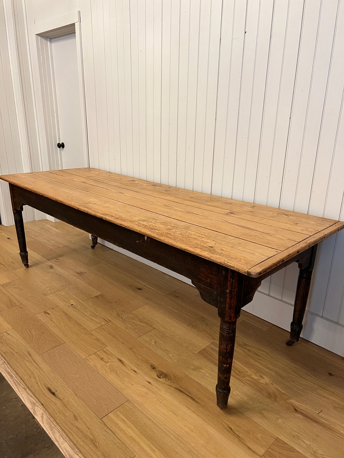 Plank Top Pine 3 Drawer Table