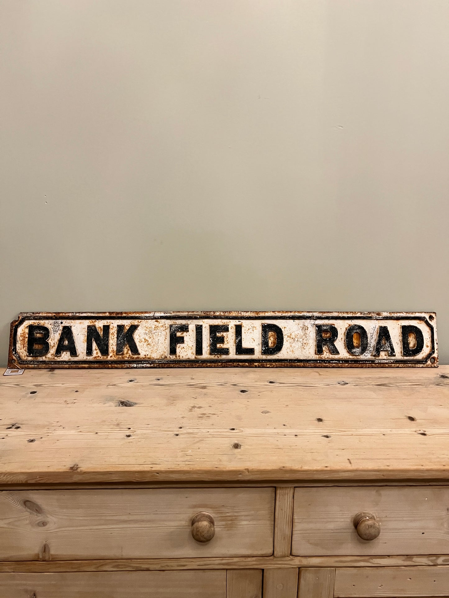 Bank Field Road Sign