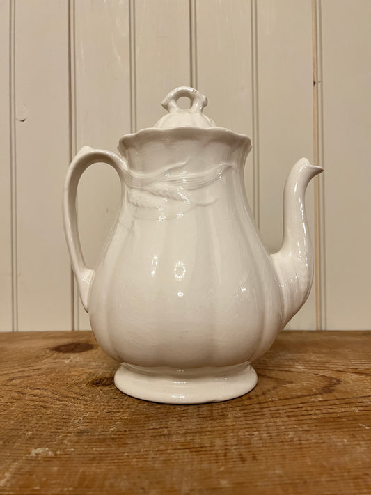 Wm Adams & Sons Wheat Ironstone Coffee Pot