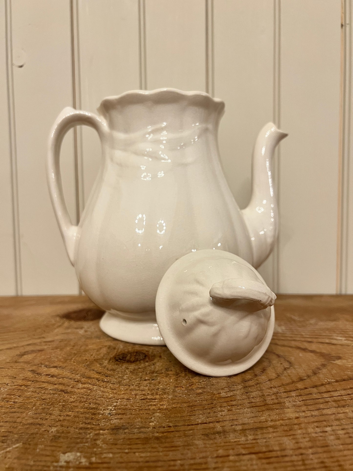 Wm Adams & Sons Wheat Ironstone Coffee Pot