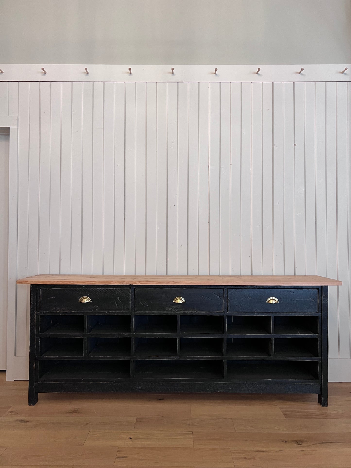 Ebonized Scrub Top Kitchen Island