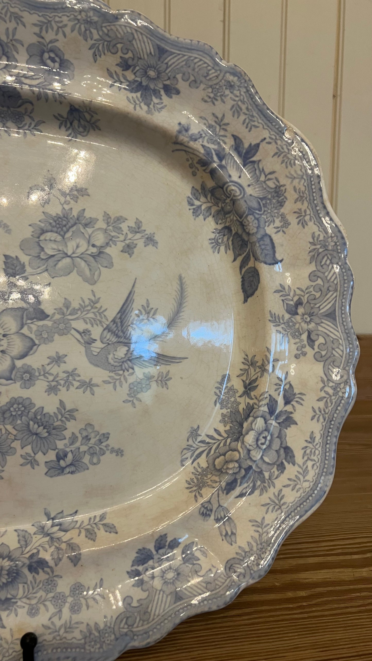 Asiatic Pheasant XL Scalloped Platter