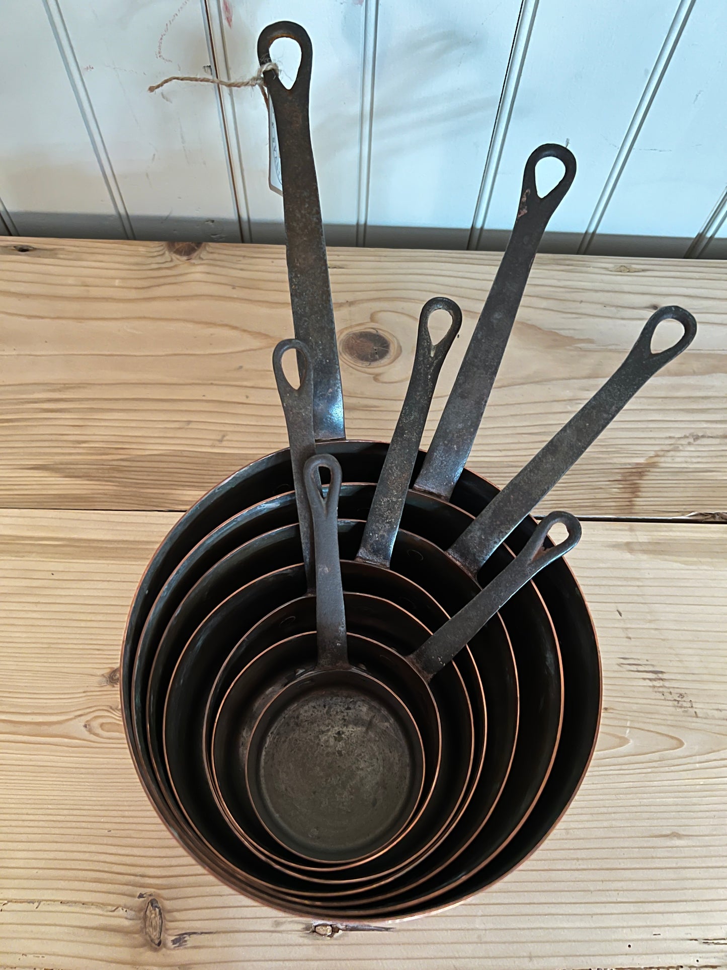 French Copper Pan Set (7 pans)