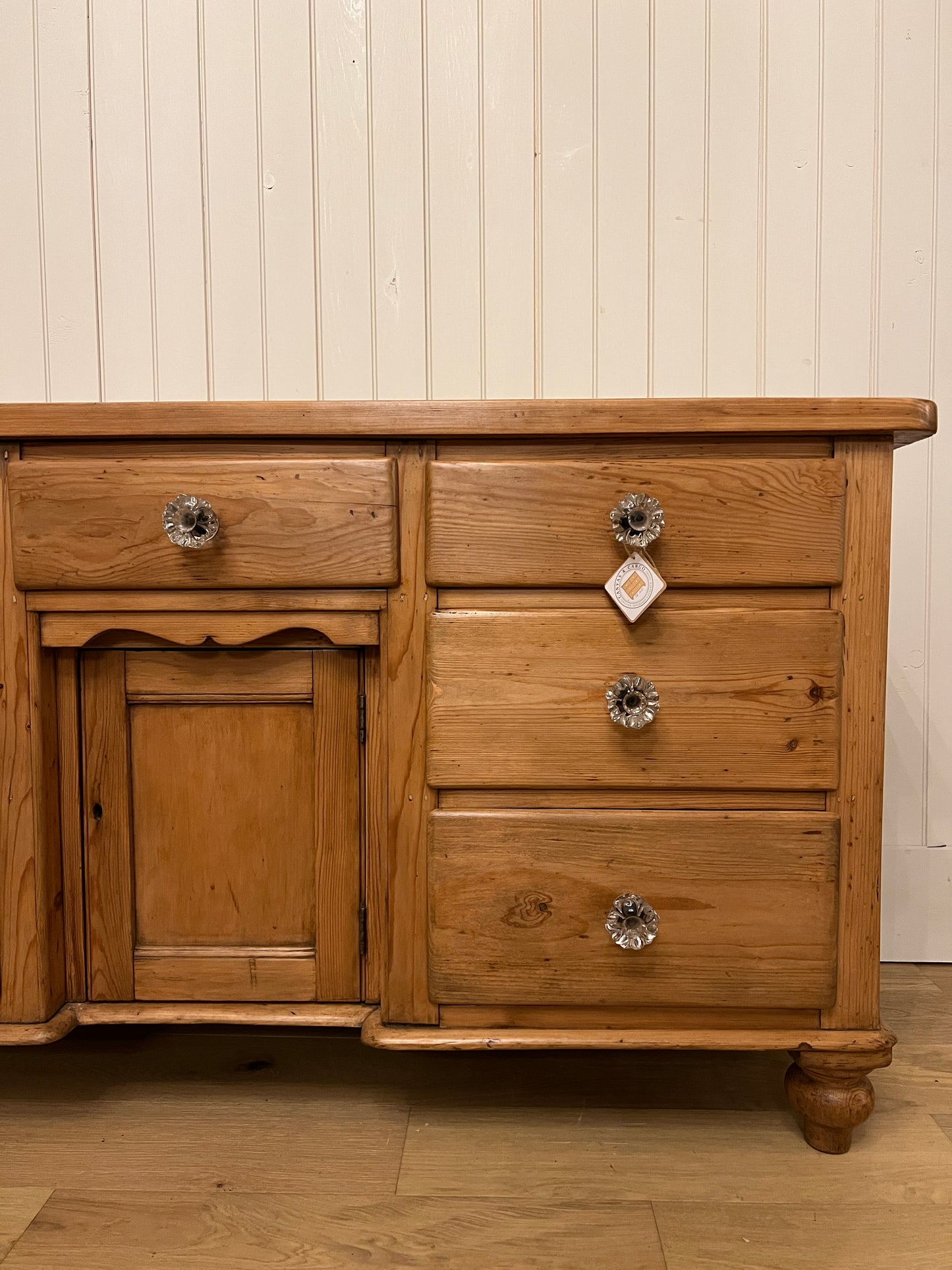 1890 Pine Sideboard - Glass Knob