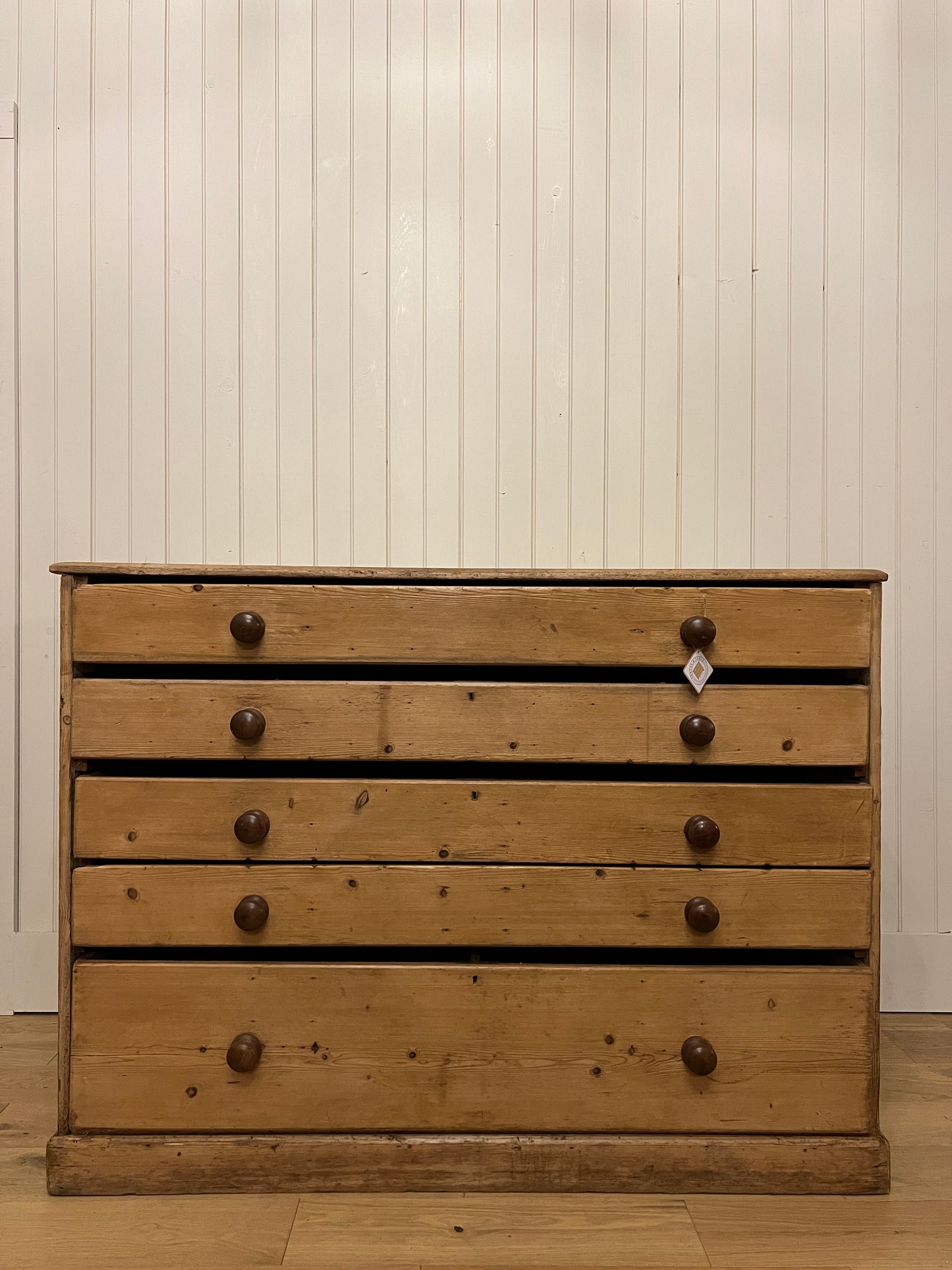 Pine Blueprint Chest of Drawers