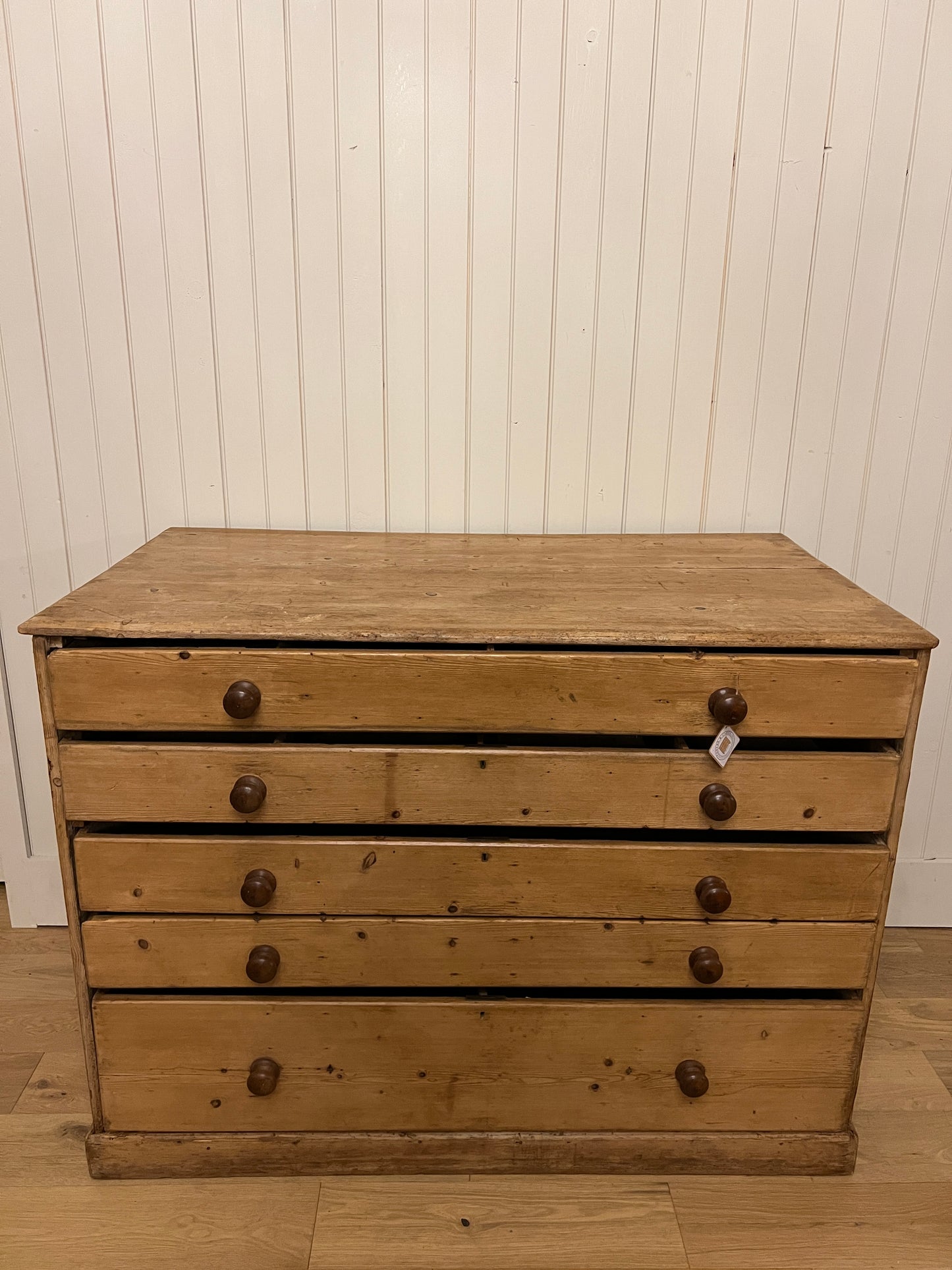 Pine Blueprint Chest of Drawers