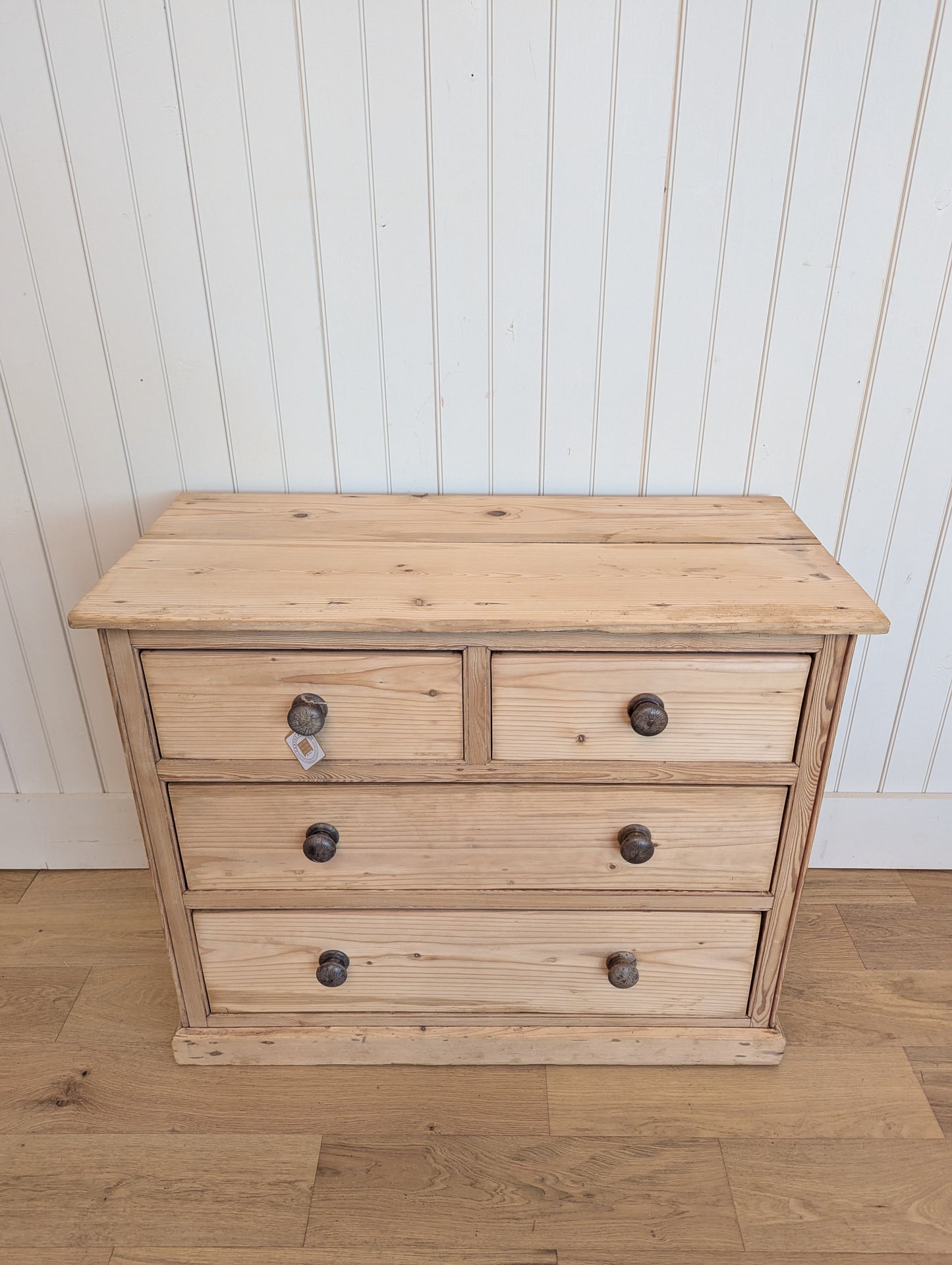 Stripped Pine 2 Over 2 Chest