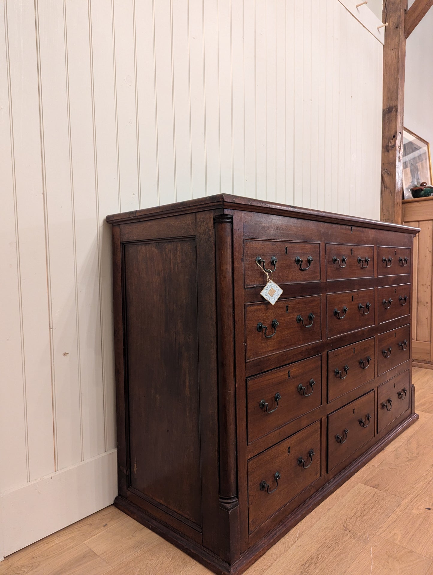 Mahogany Coffer/Bank of Drawers