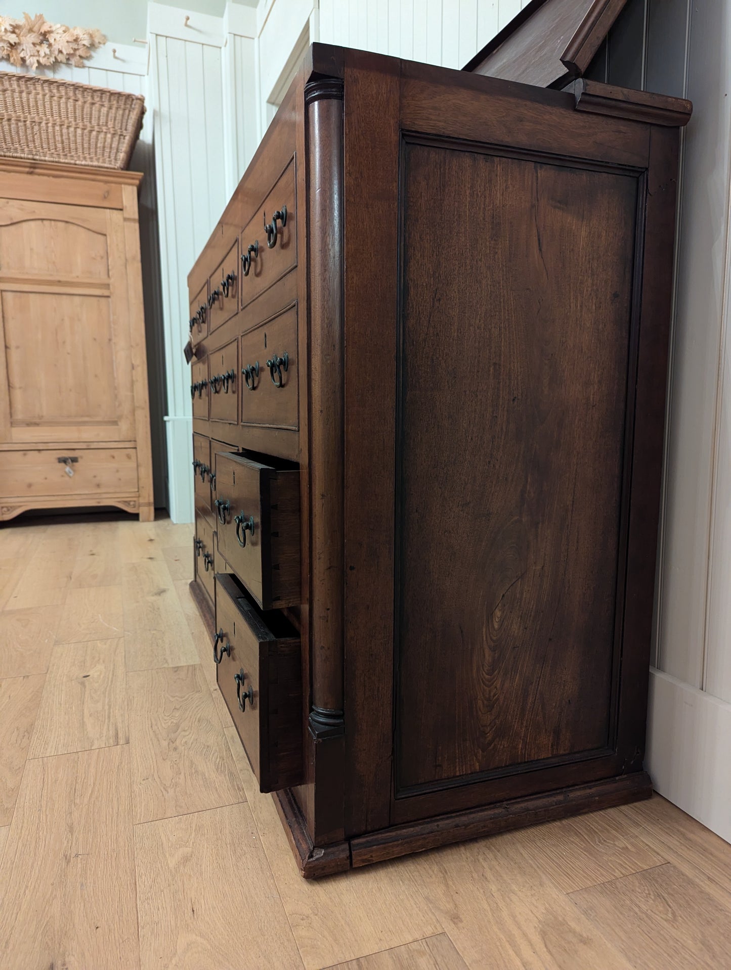 Mahogany Coffer/Bank of Drawers