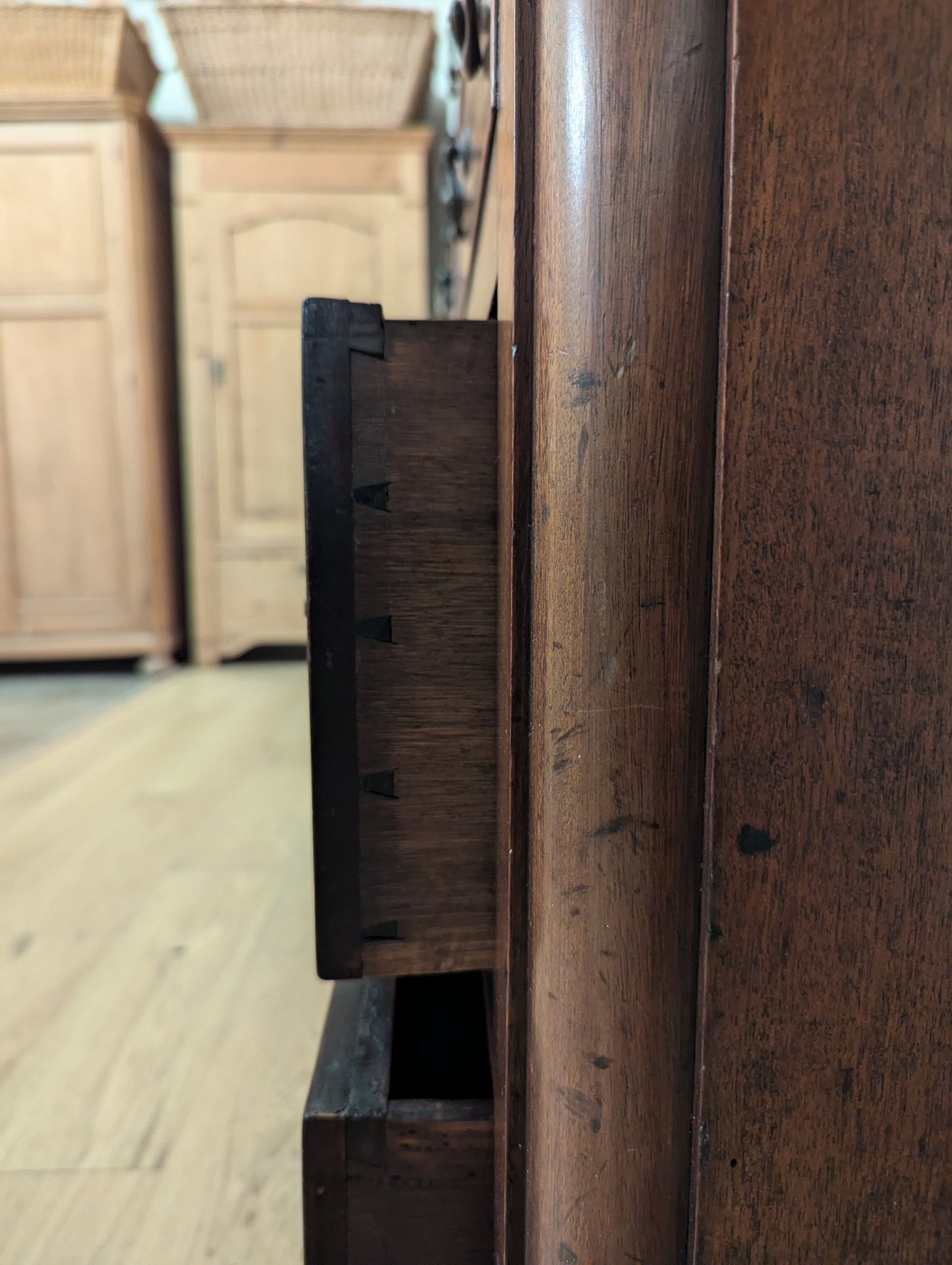 Mahogany Coffer/Bank of Drawers