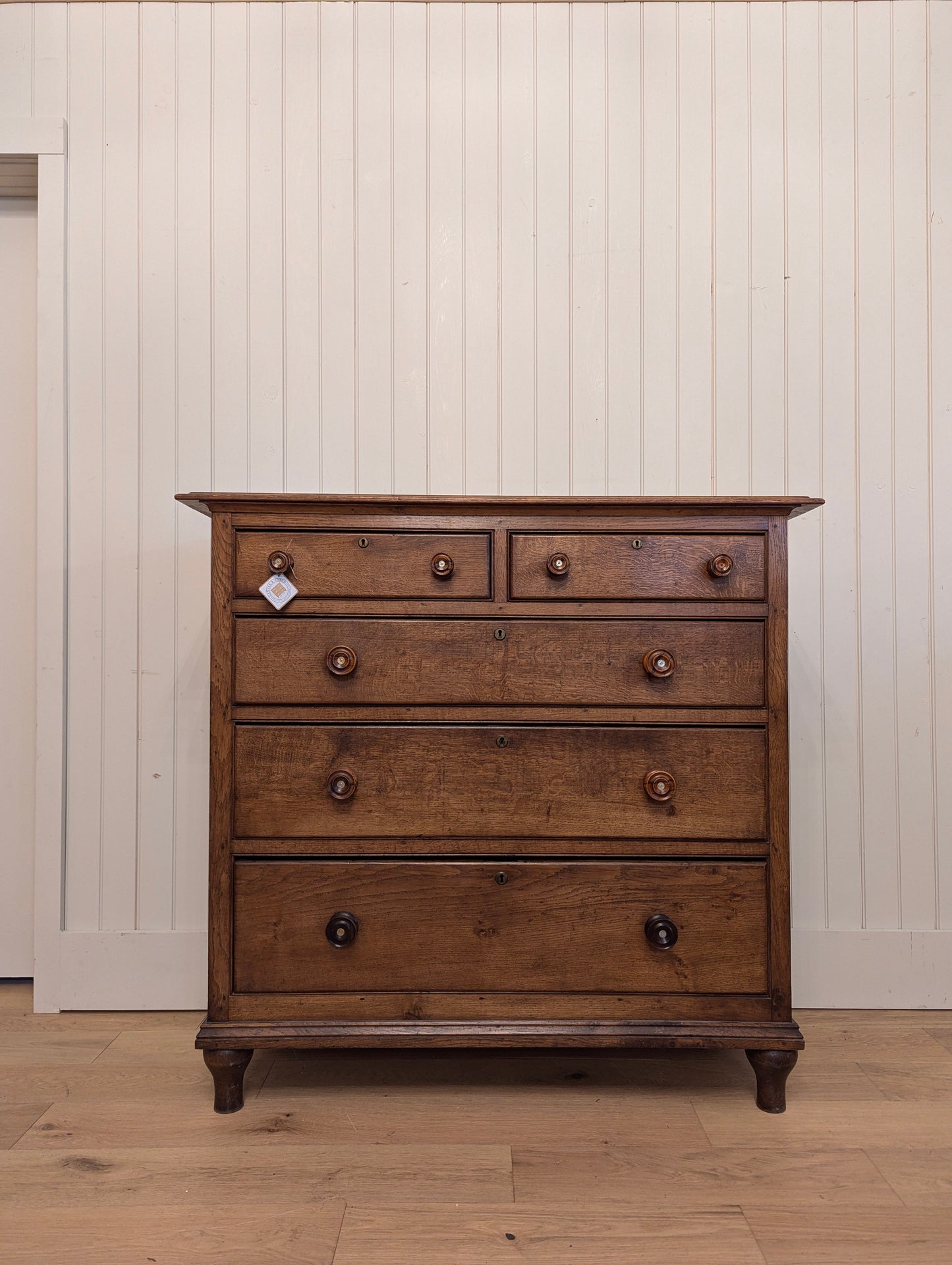 English Oak 2 Over 3 Chest