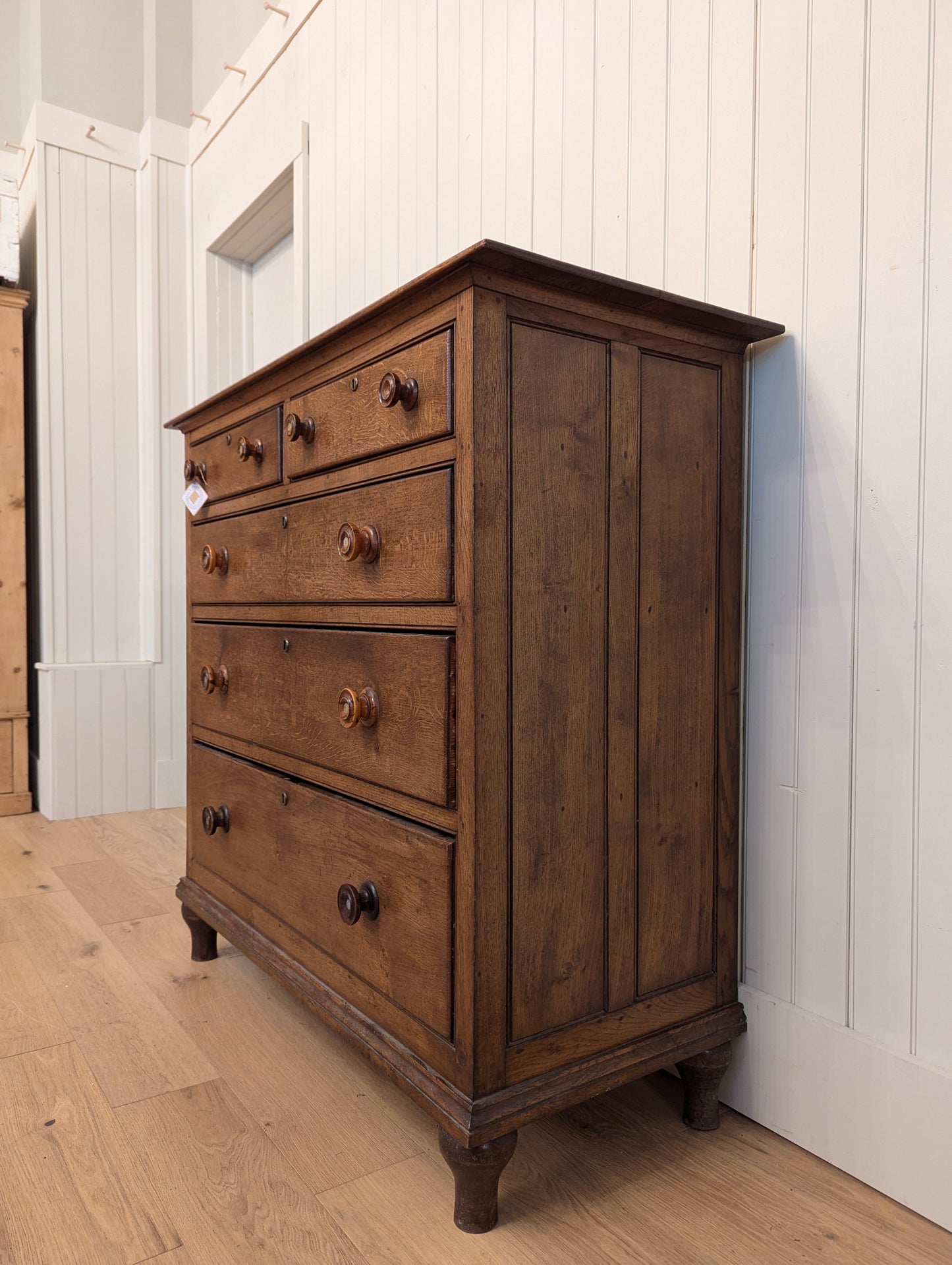 English Oak 2 Over 3 Chest