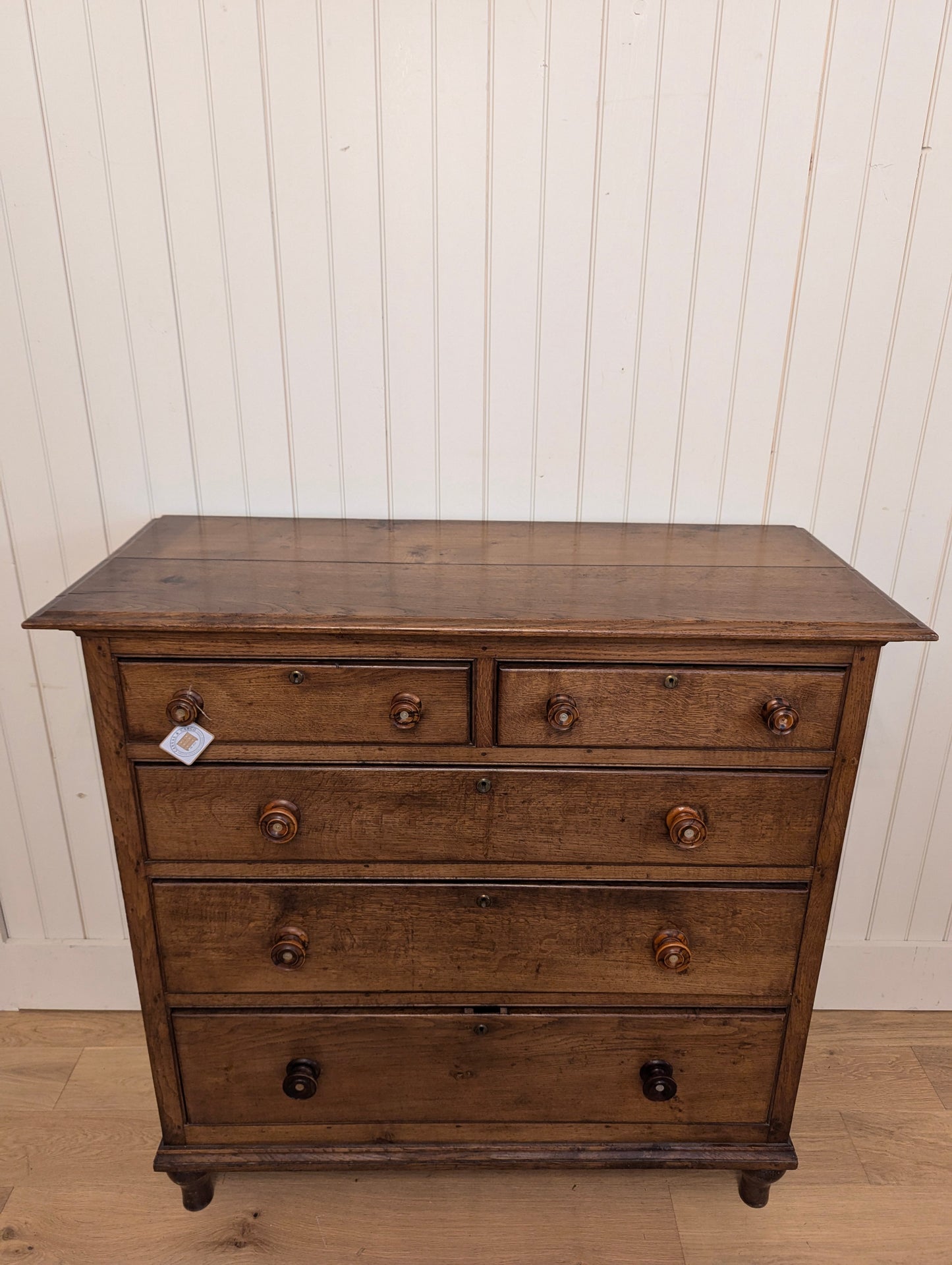 English Oak 2 Over 3 Chest