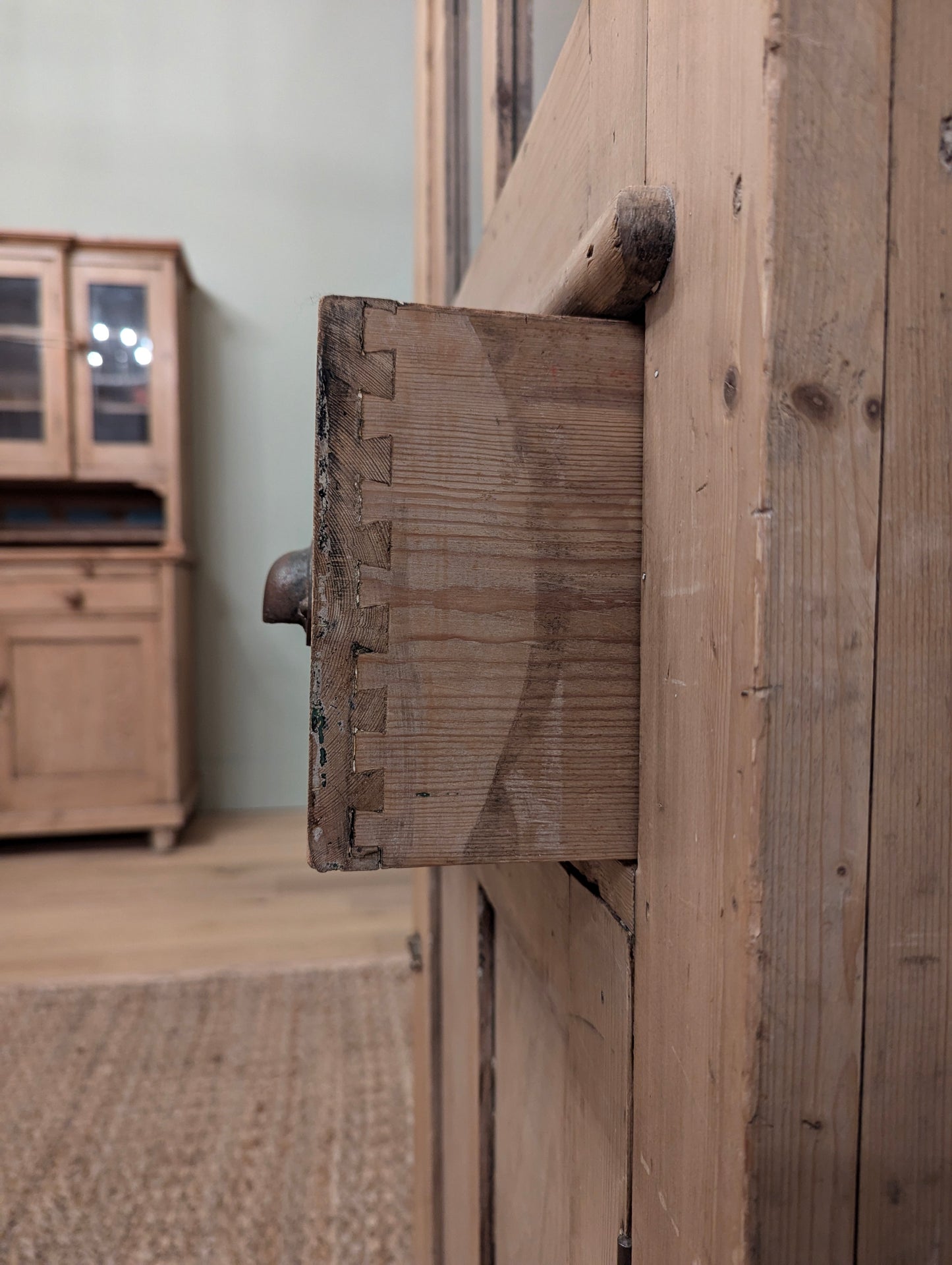 Tall Boy Pine Linen Cupboard