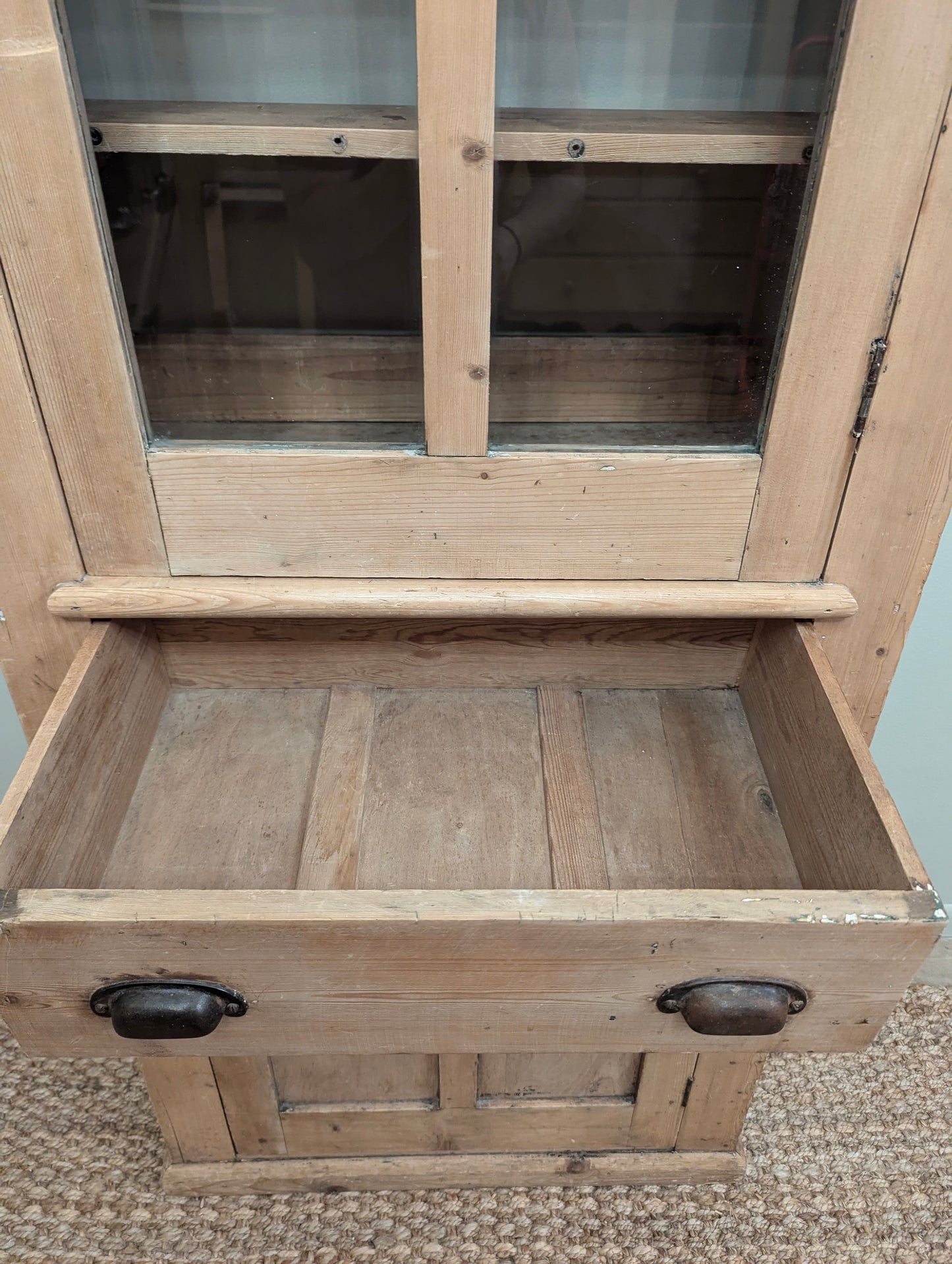 Tall Boy Pine Linen Cupboard