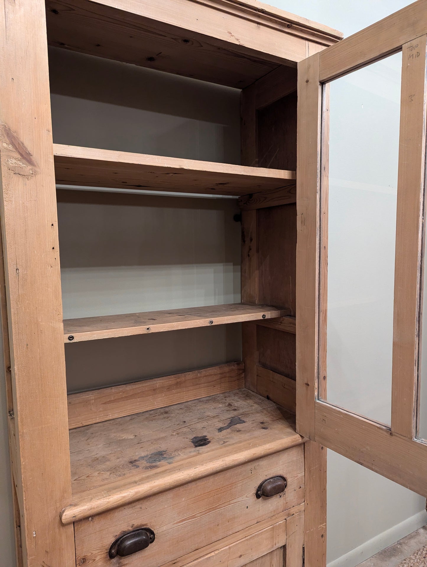 Tall Boy Pine Linen Cupboard