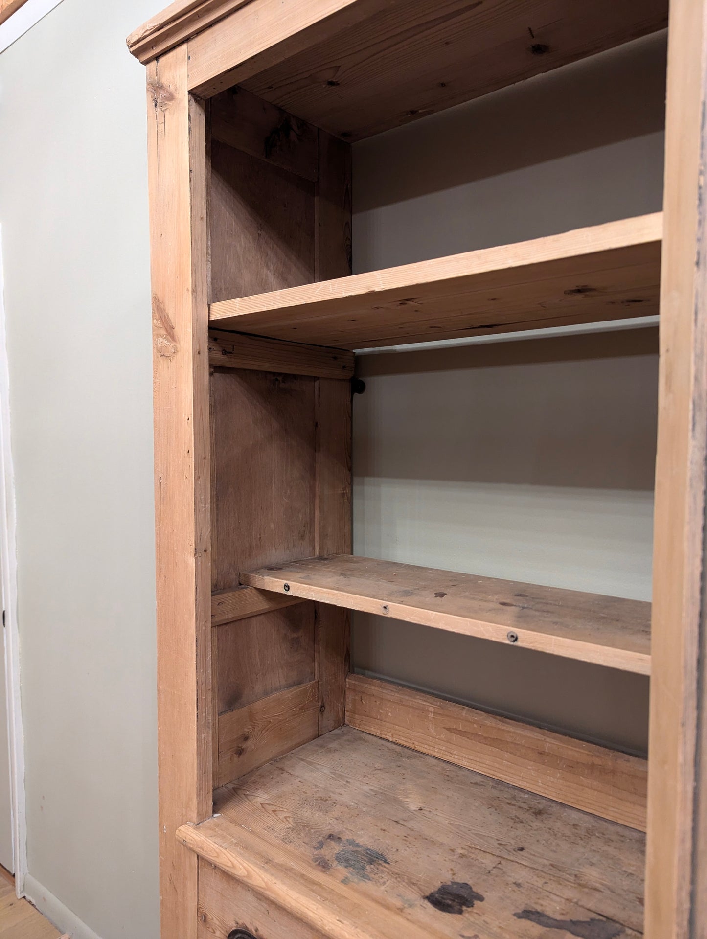 Tall Boy Pine Linen Cupboard