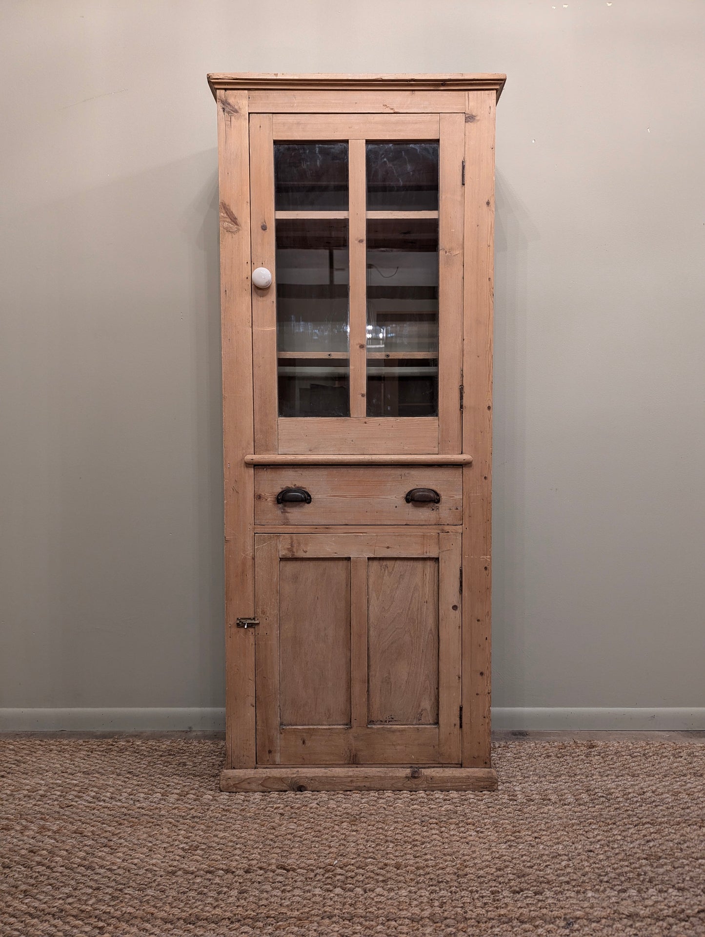 Tall Boy Pine Linen Cupboard