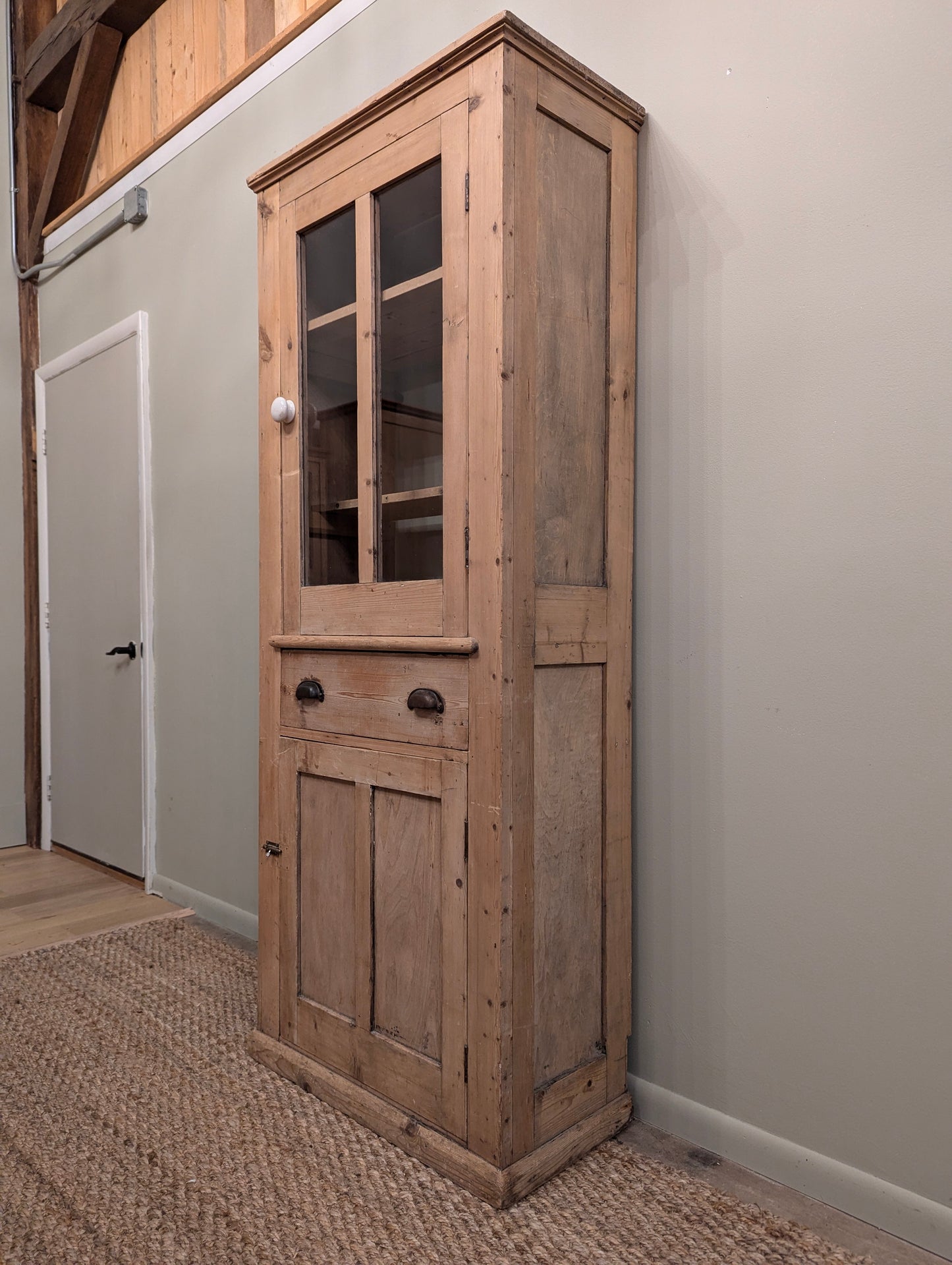 Tall Boy Pine Linen Cupboard