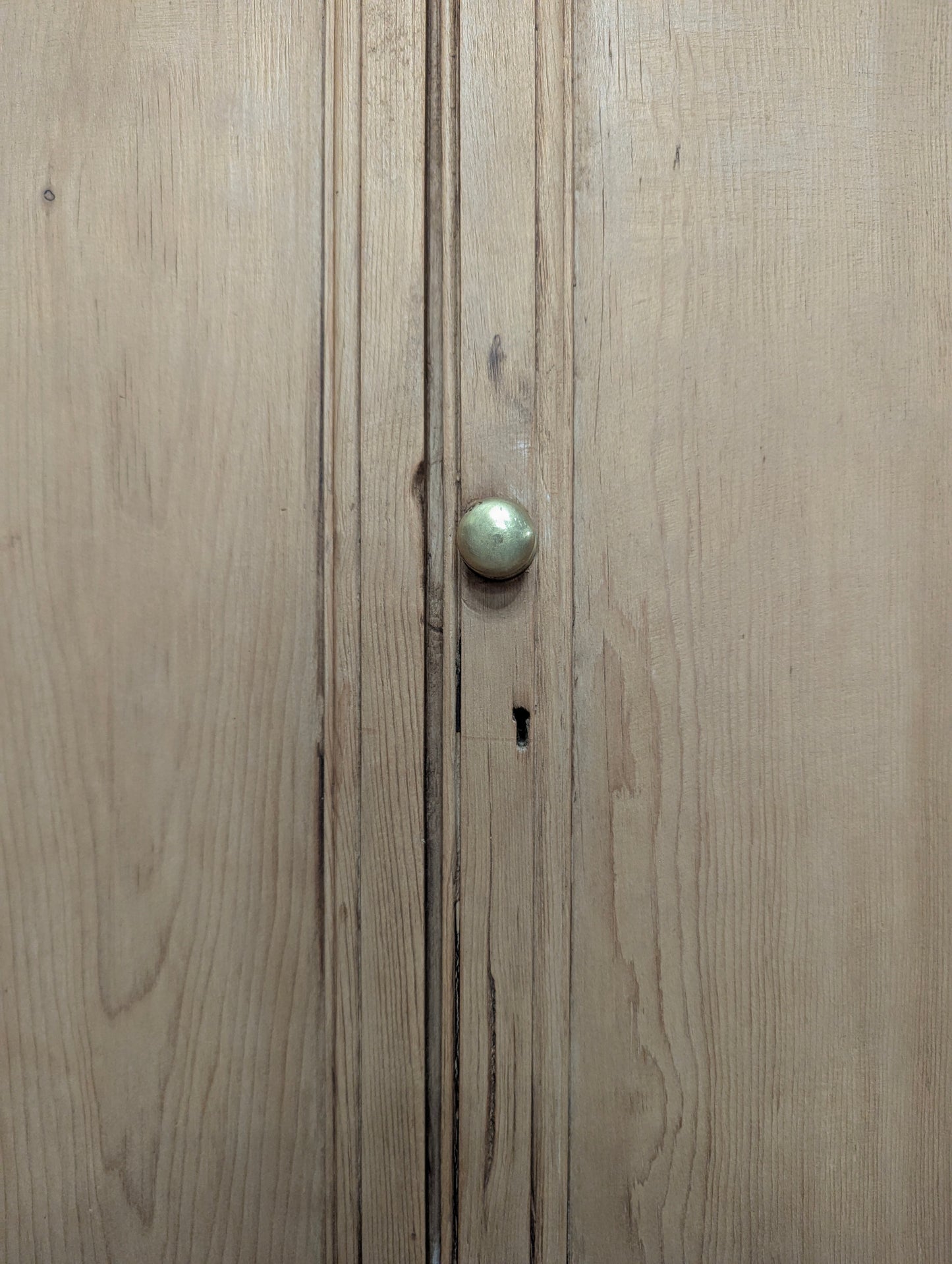 6 Door Pine Hutch - Brass Handles