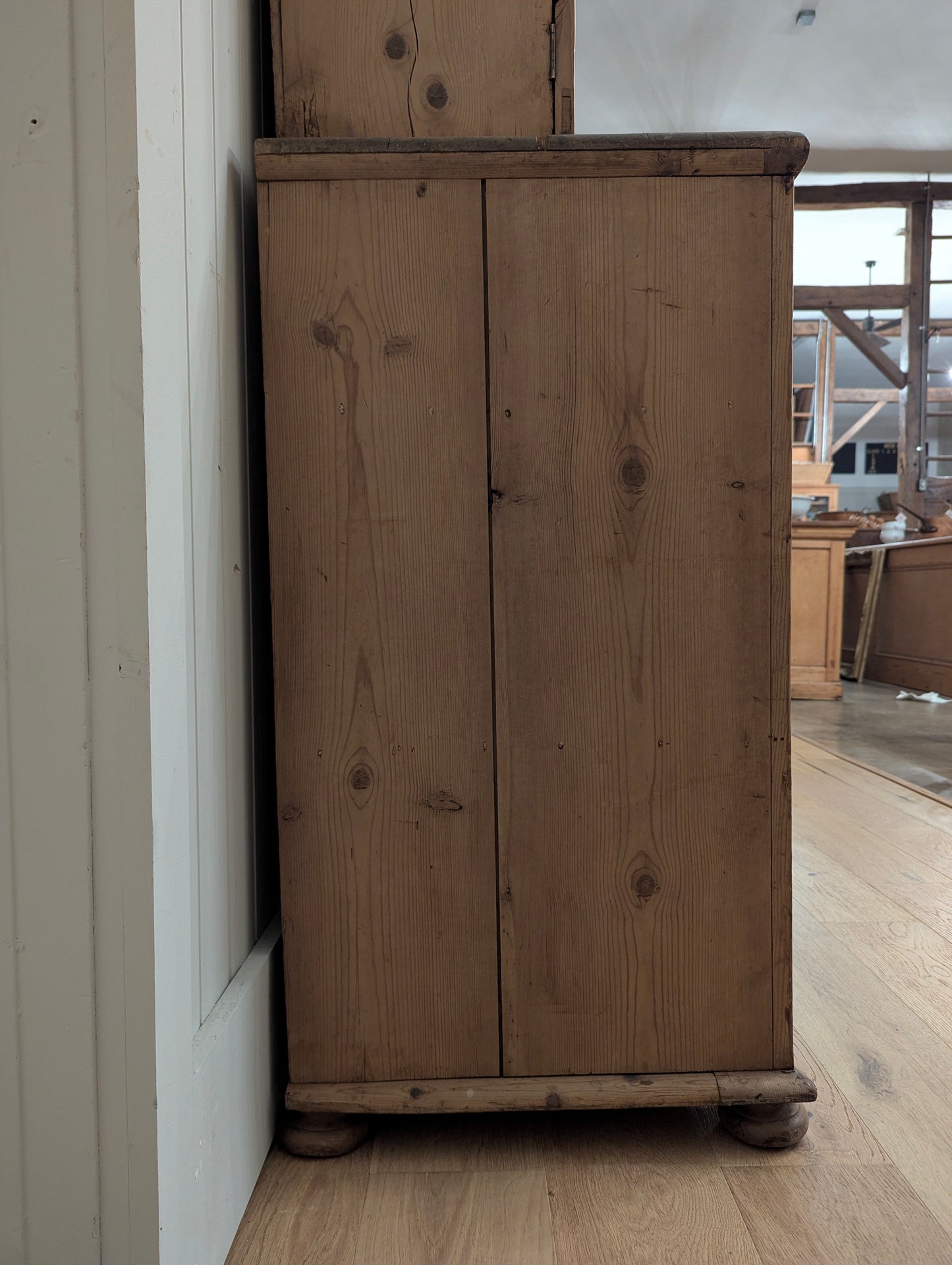 6 Door Pine Hutch - Brass Handles