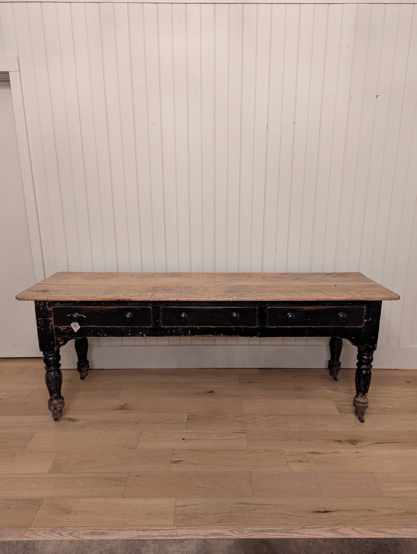 Ebonized 3 Drawer Table