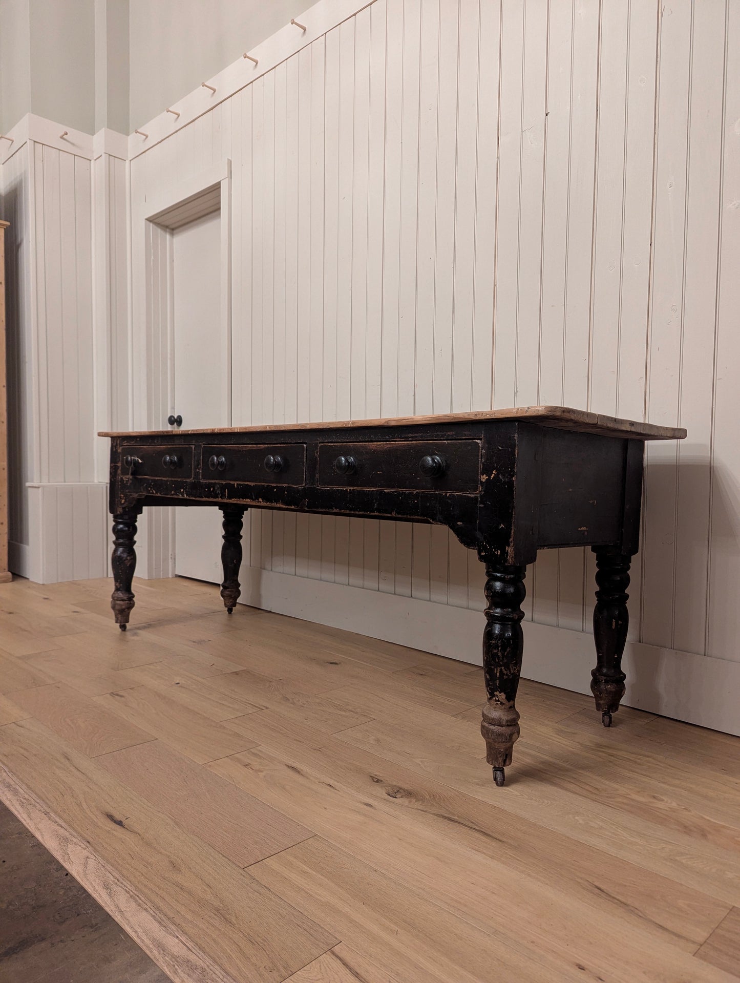 Ebonized 3 Drawer Table