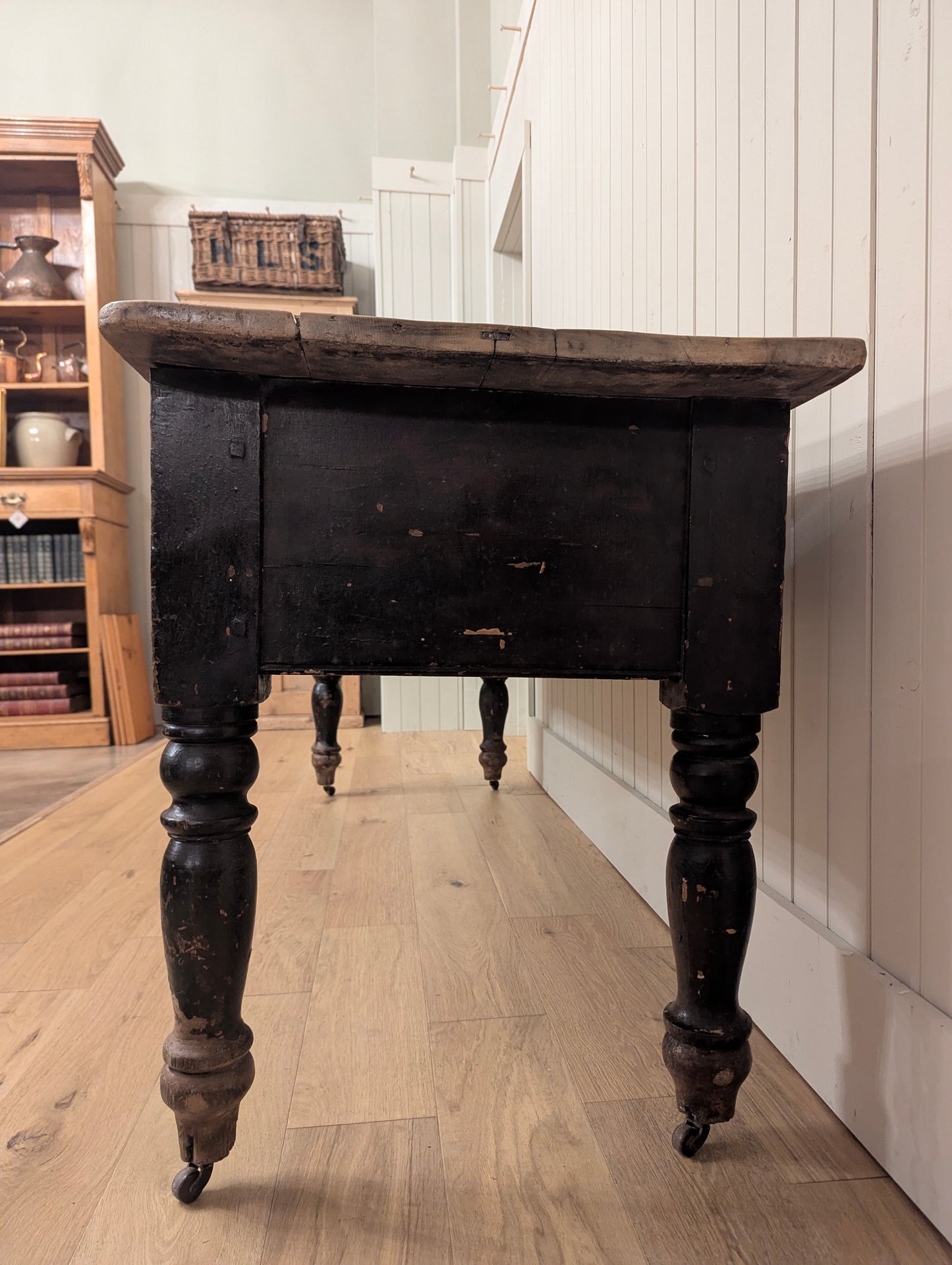 Ebonized 3 Drawer Table