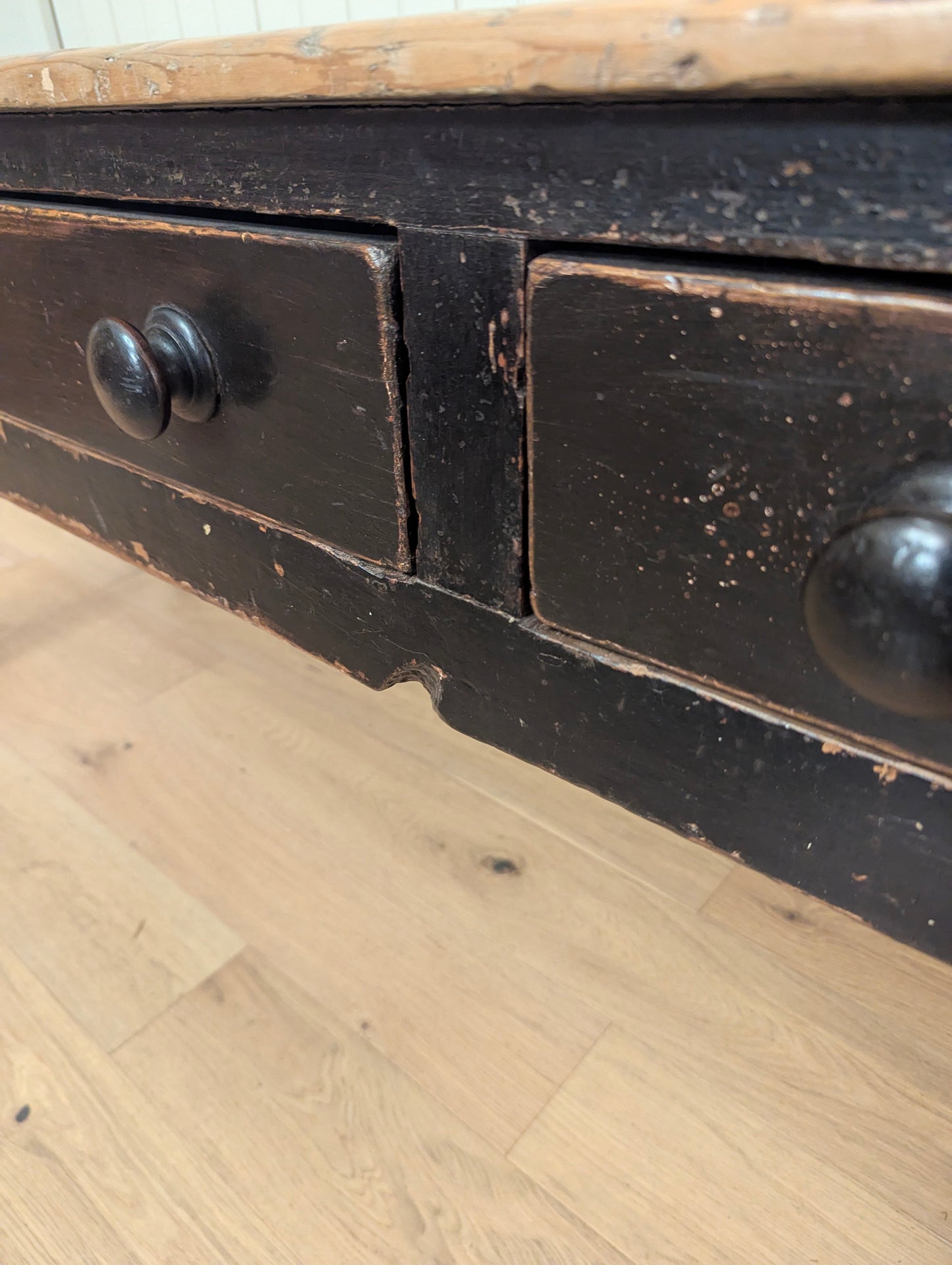 Ebonized 3 Drawer Table