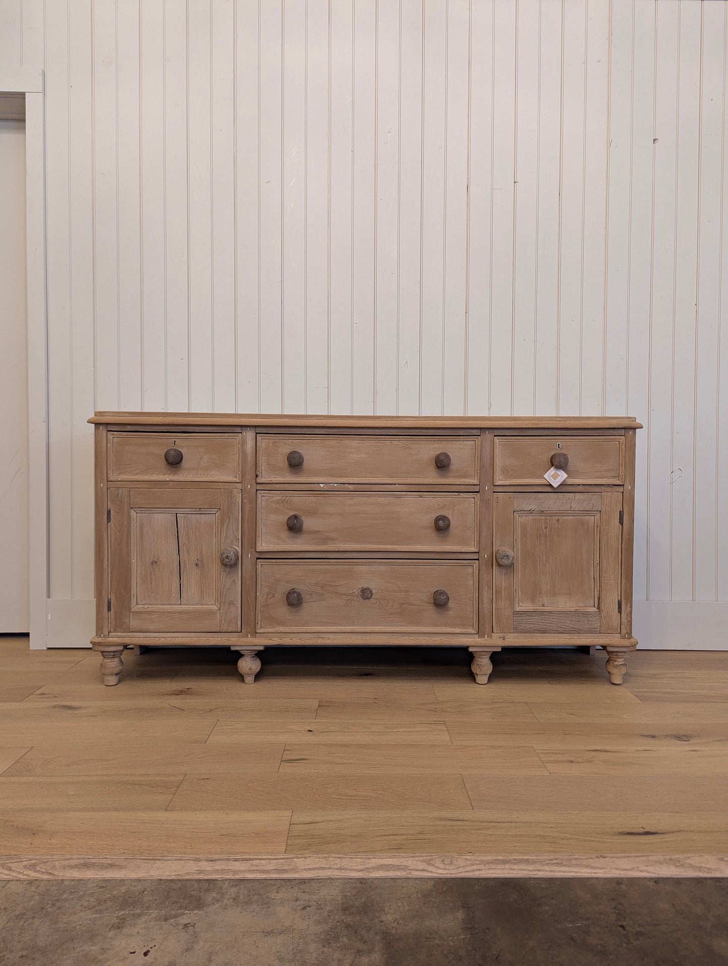 English Stripped Pine Sideboard