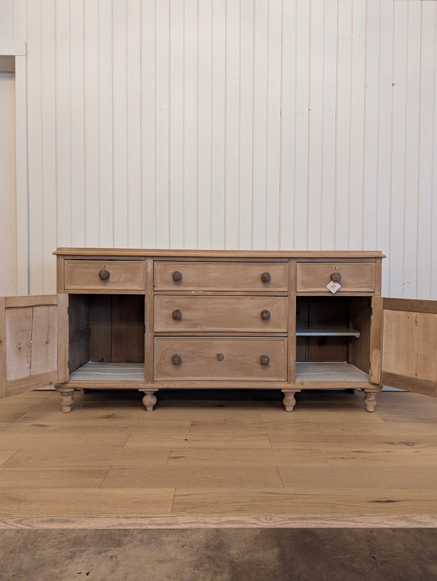 English Stripped Pine Sideboard