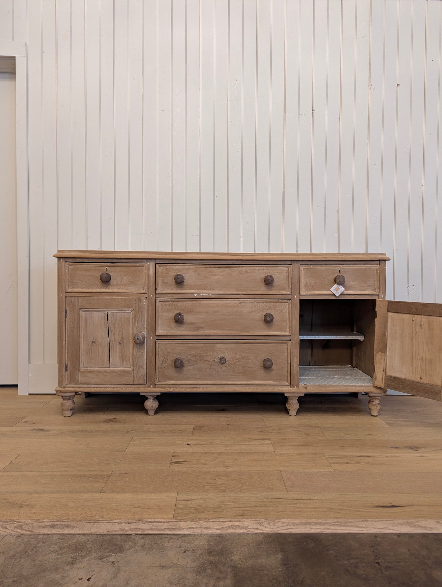 English Stripped Pine Sideboard