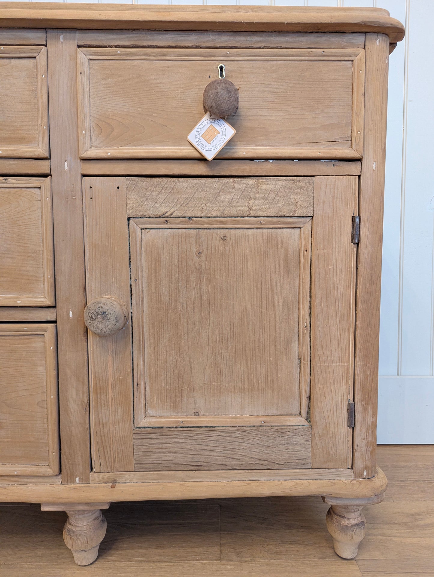 English Stripped Pine Sideboard