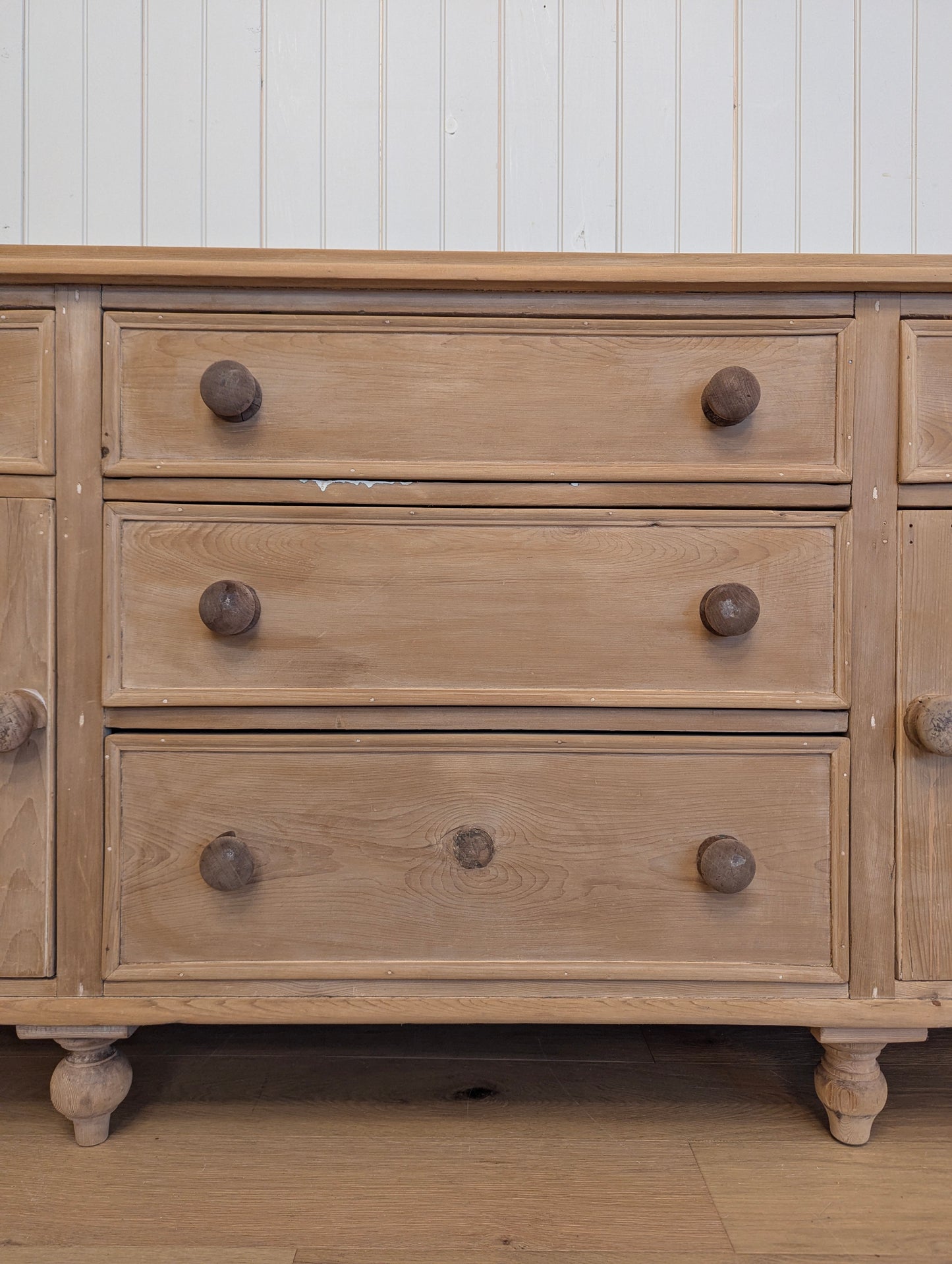 English Stripped Pine Sideboard