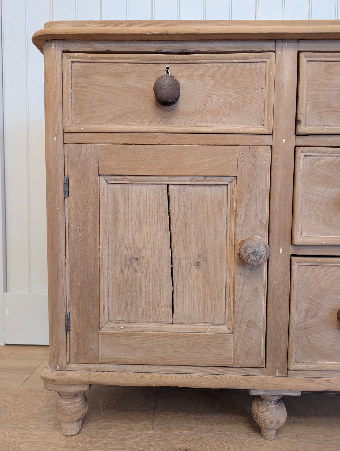 English Stripped Pine Sideboard