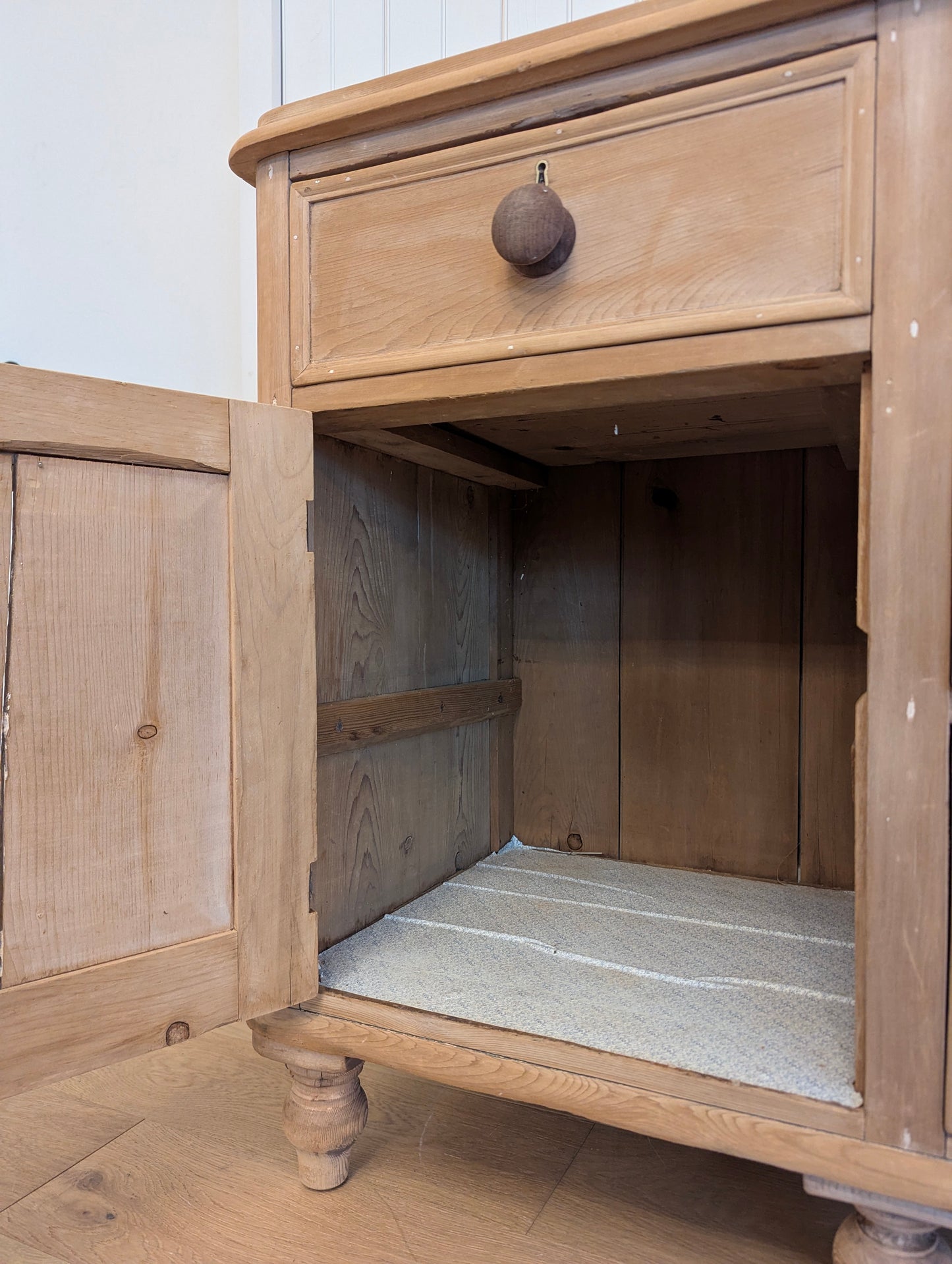 English Stripped Pine Sideboard