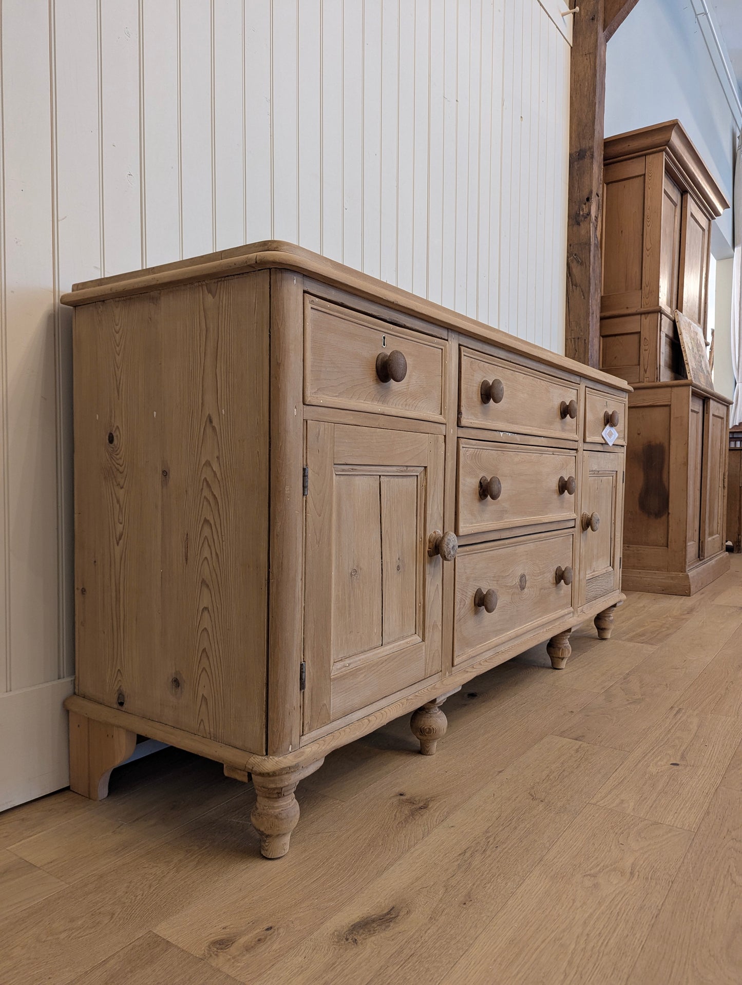 English Stripped Pine Sideboard