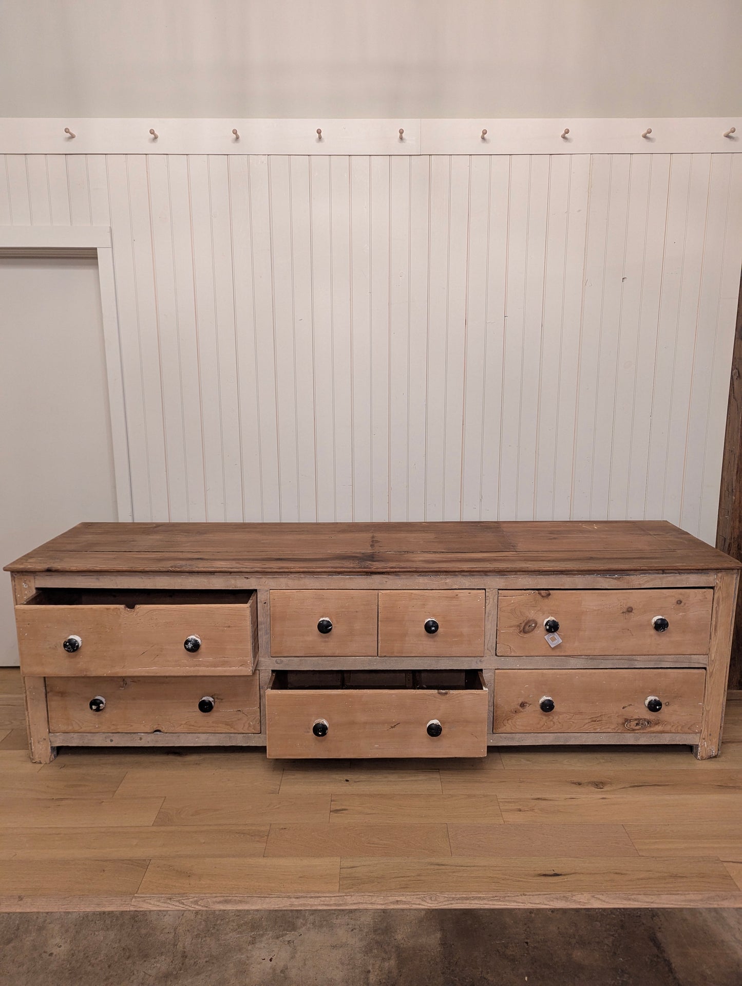 7 Drawer English Pine Counter