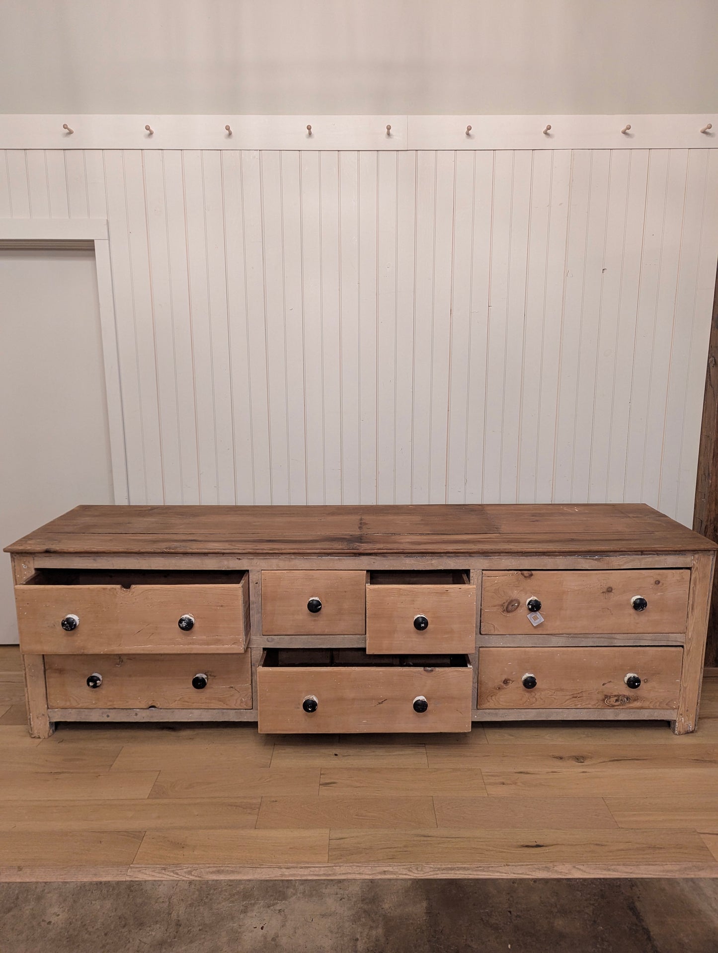 7 Drawer English Pine Counter